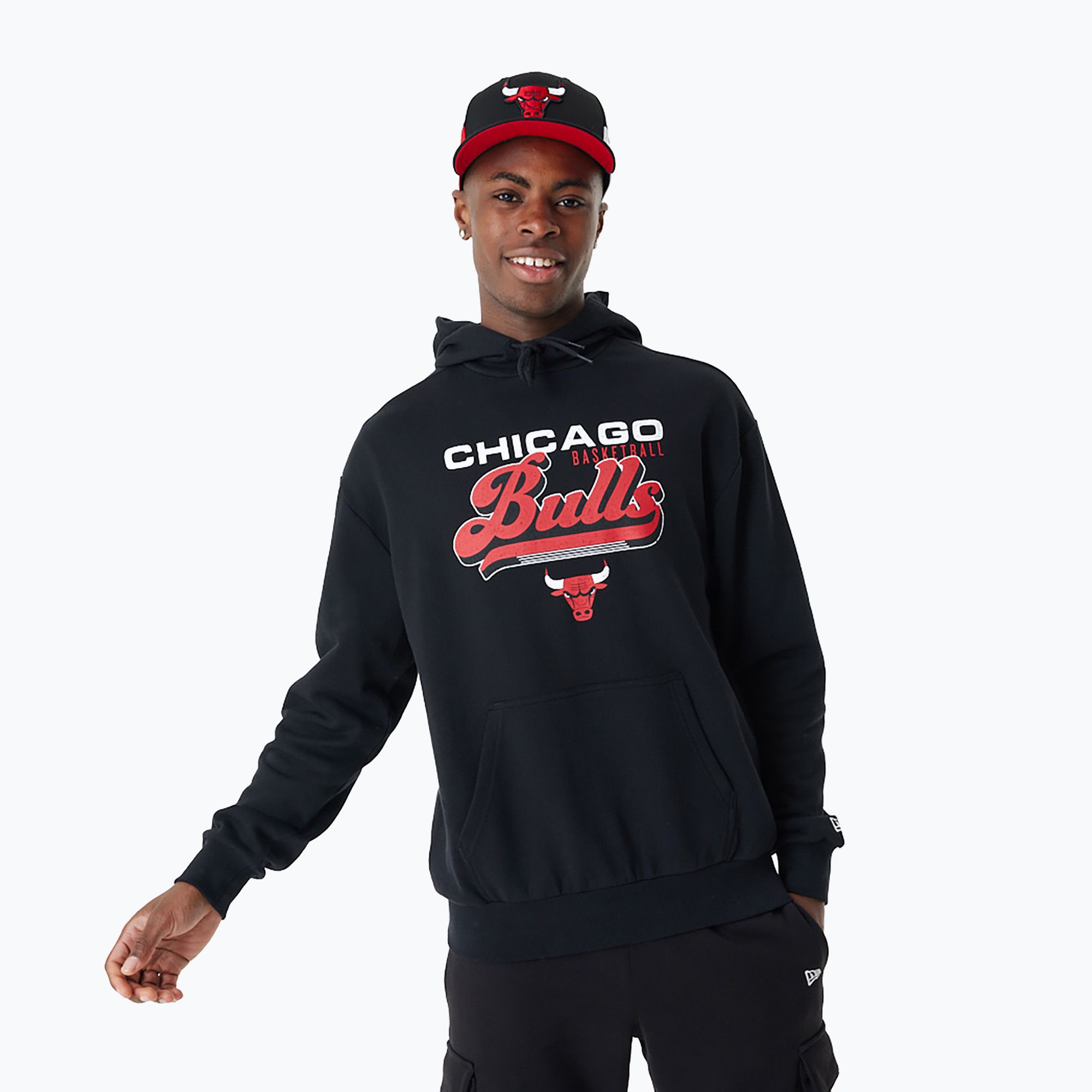 Bluza męska New Era NBA Graphic OS Hoody Chicago Bulls black 