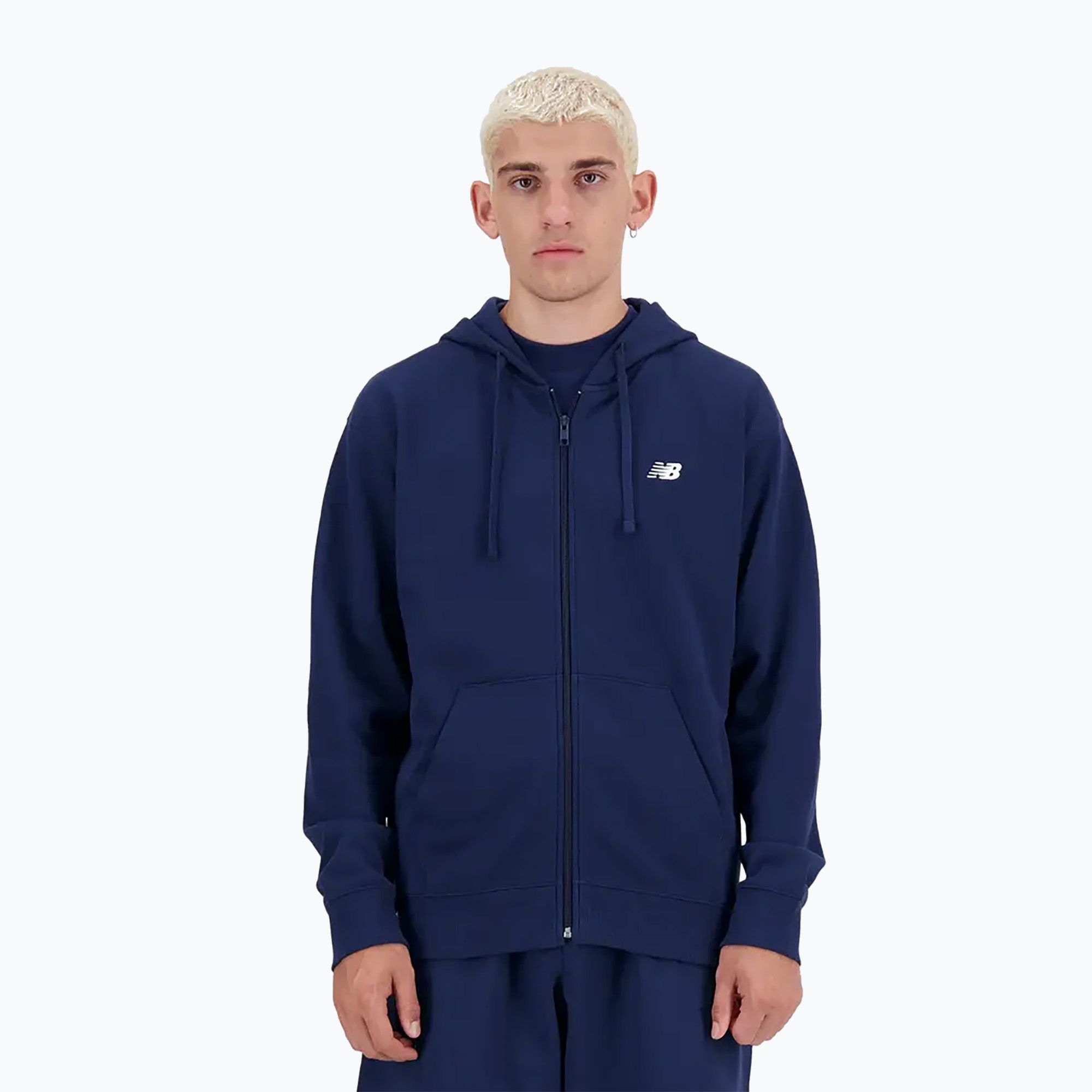 Bluza męska New Balance Stacked Logo French navy 