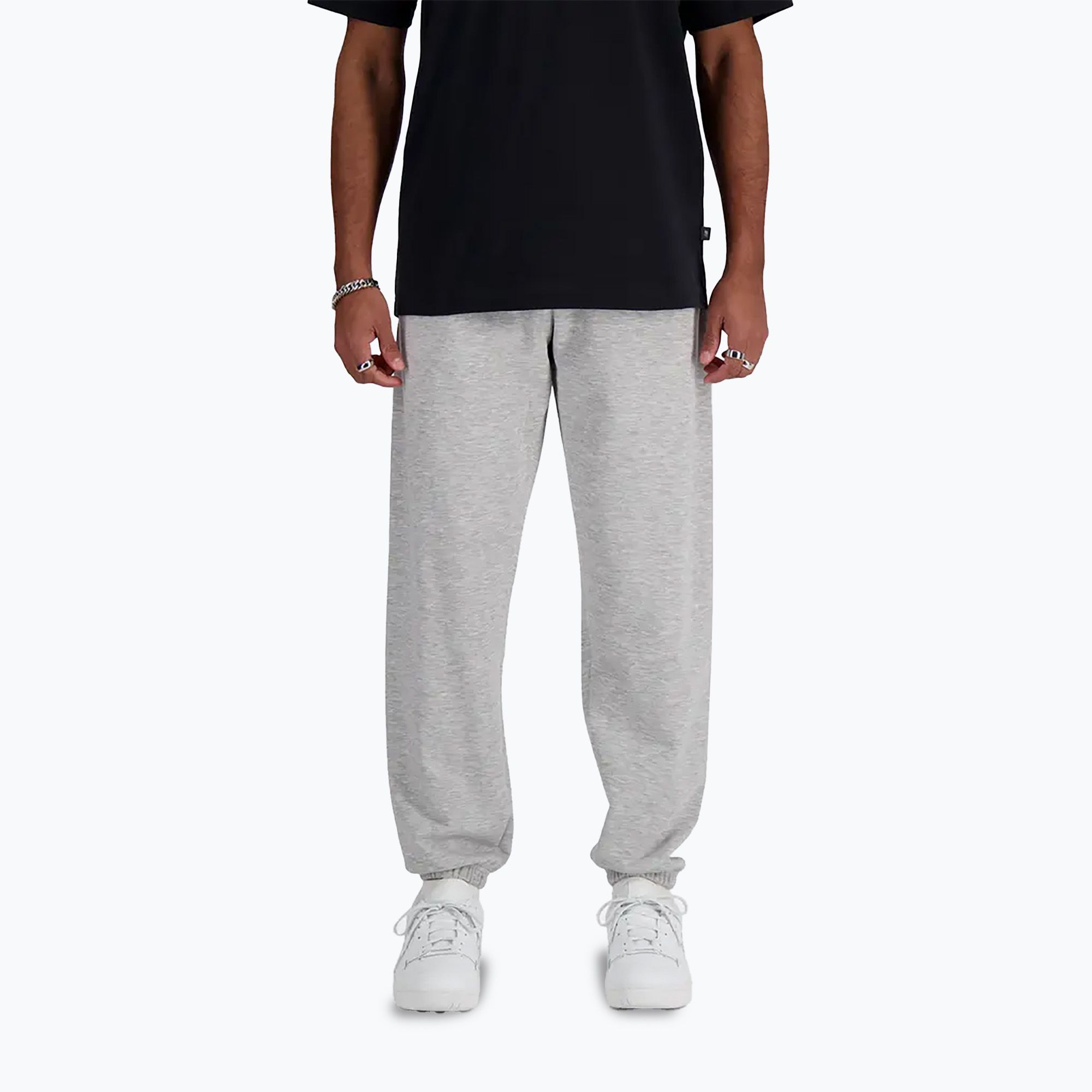 Spodnie męskie New Balance French Terry Jogger athletic grey 