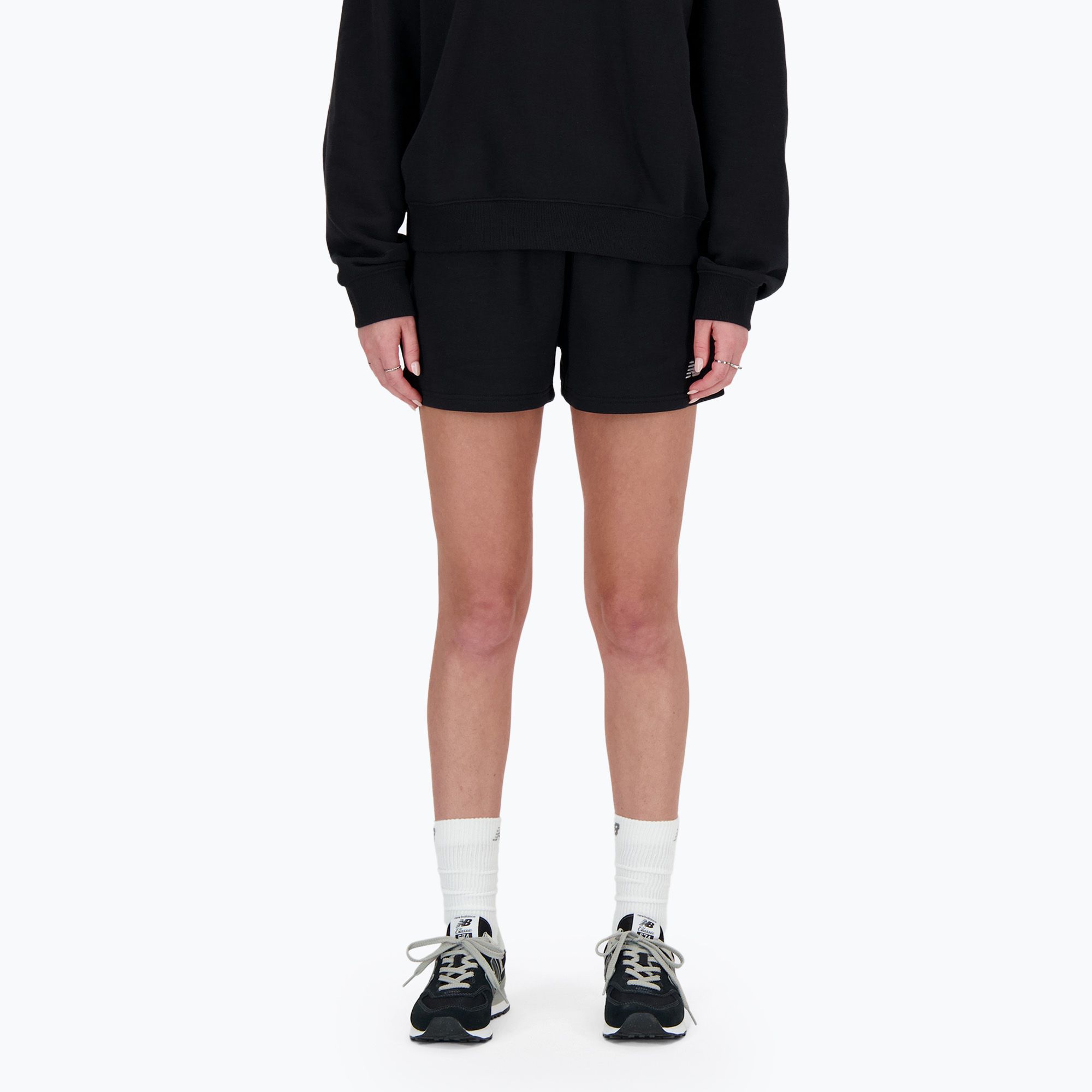 Spodenki damskie New Balance French Terry black 