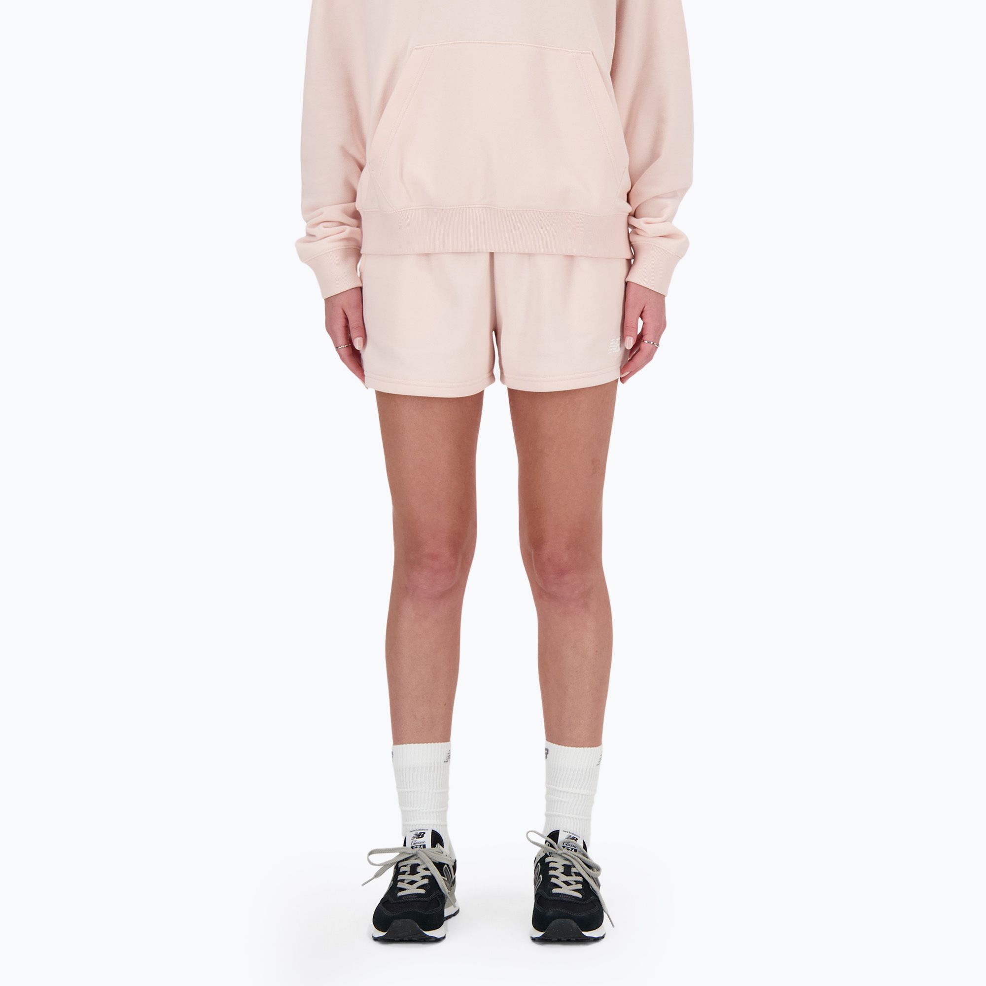 Spodenki damskie New Balance French Terry quartzpi 