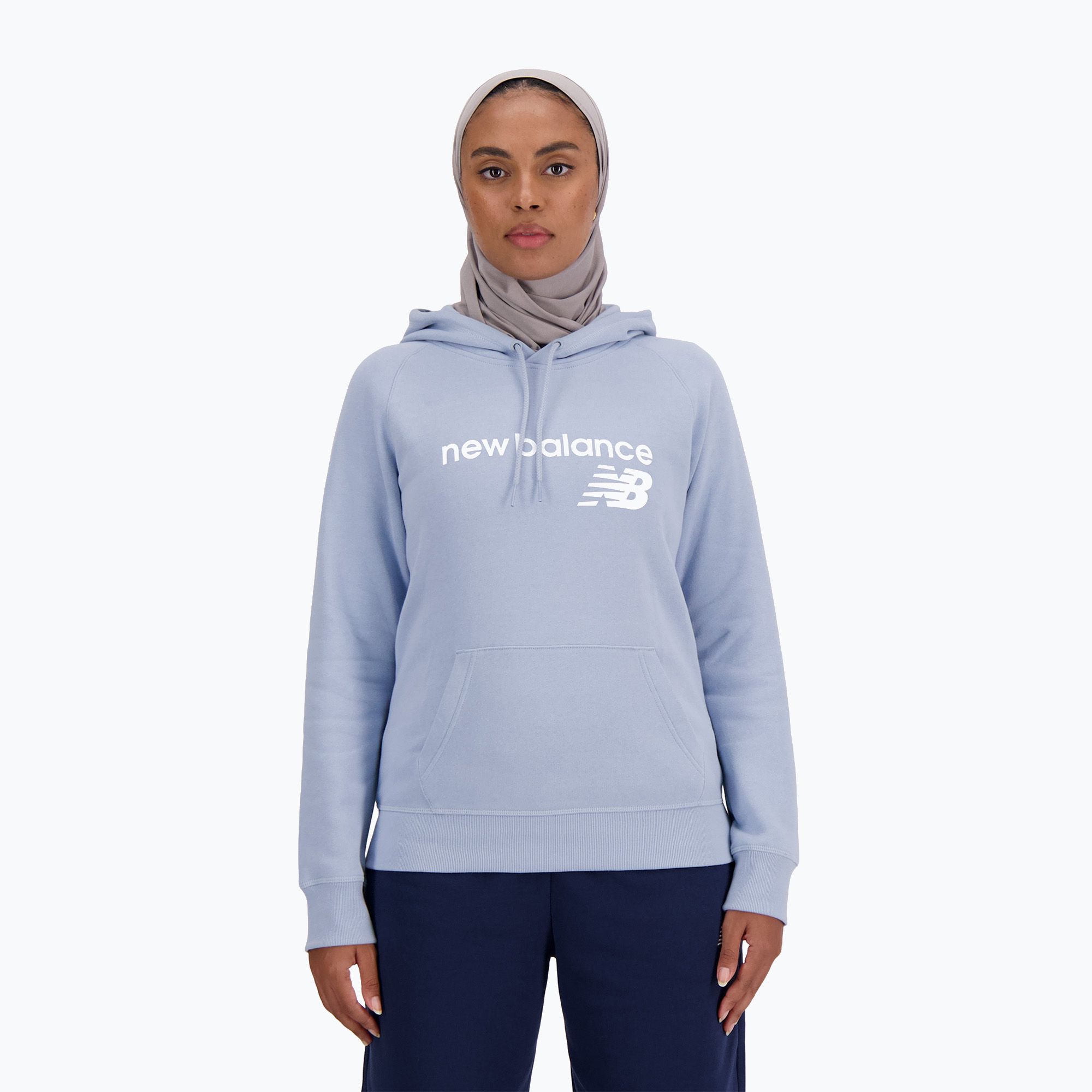 Bluza damska New Balance Core Fleece Hoodie light purple 