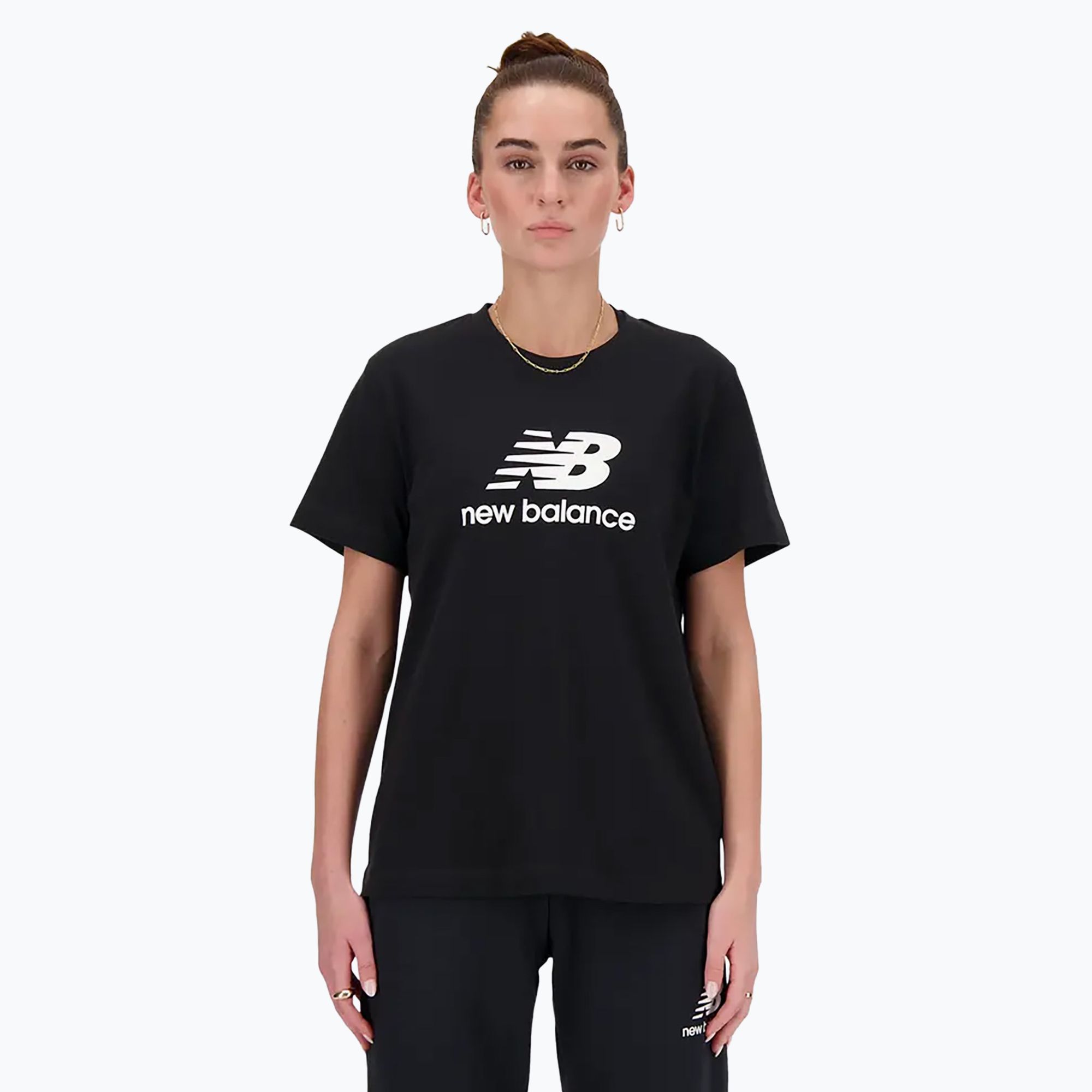 Koszulka damska New Balance Essentials Jersey black 
