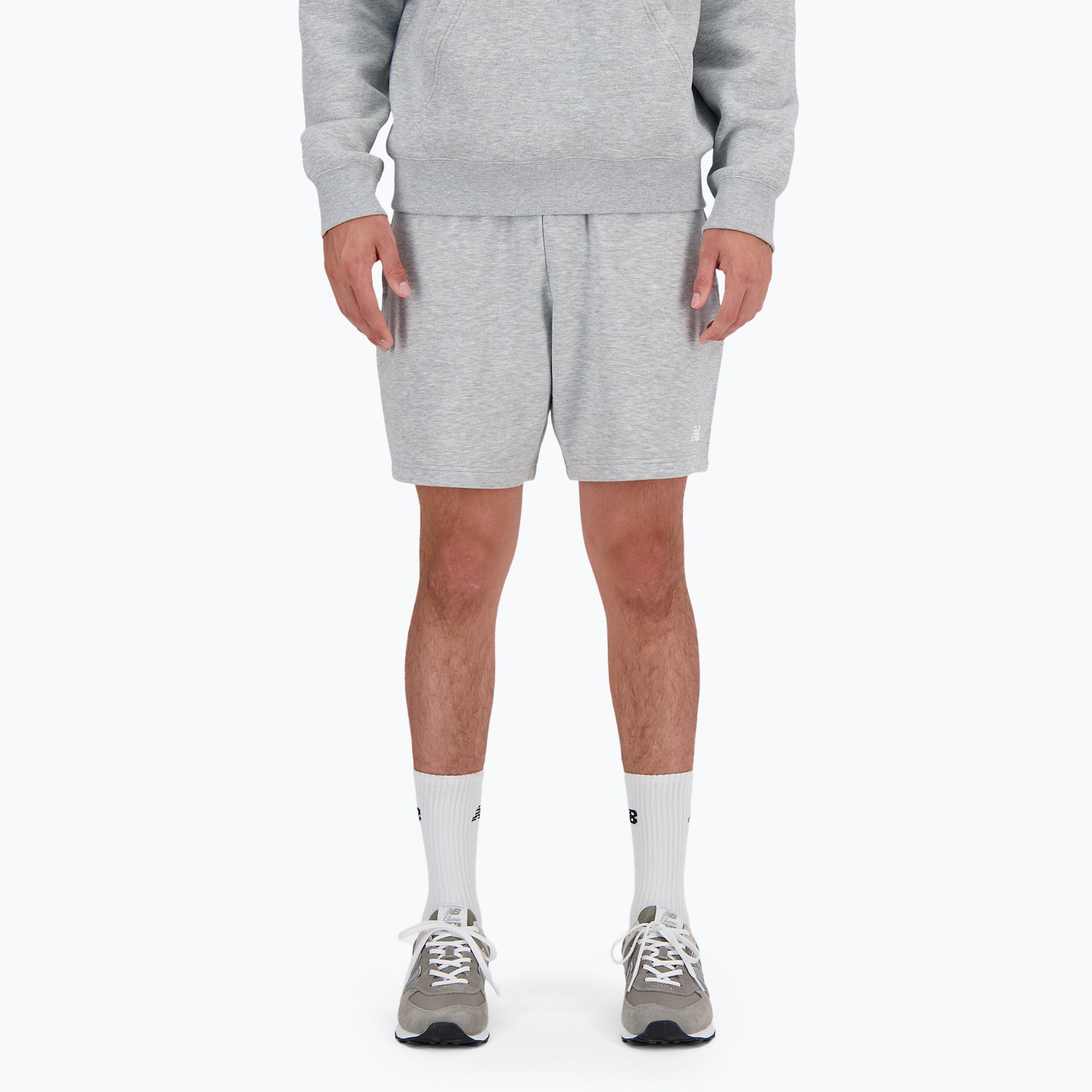 Spodenki męskie New Balance Terry 7 Inch athletic grey 