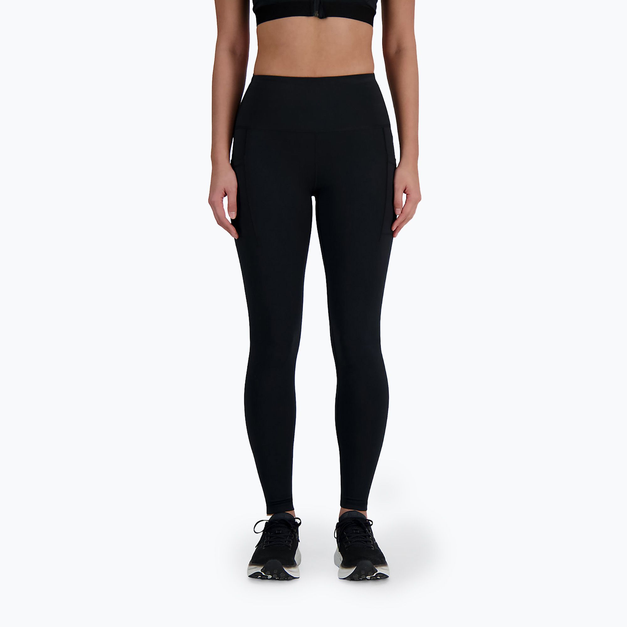 Legginsy damskie New Balance Sleek Pocket High Rise black 