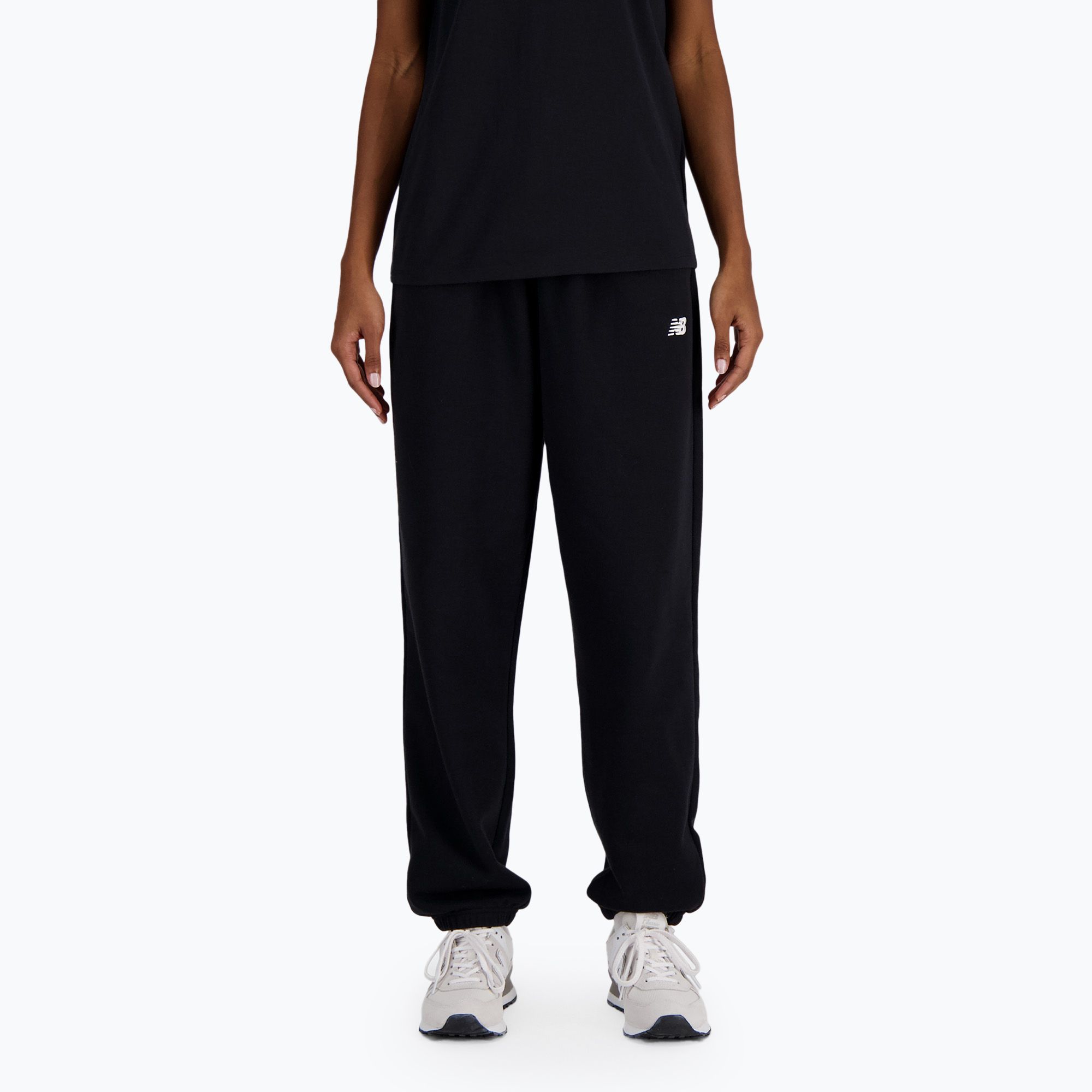 Spodnie damskie New Balance French Terry Jogger black 