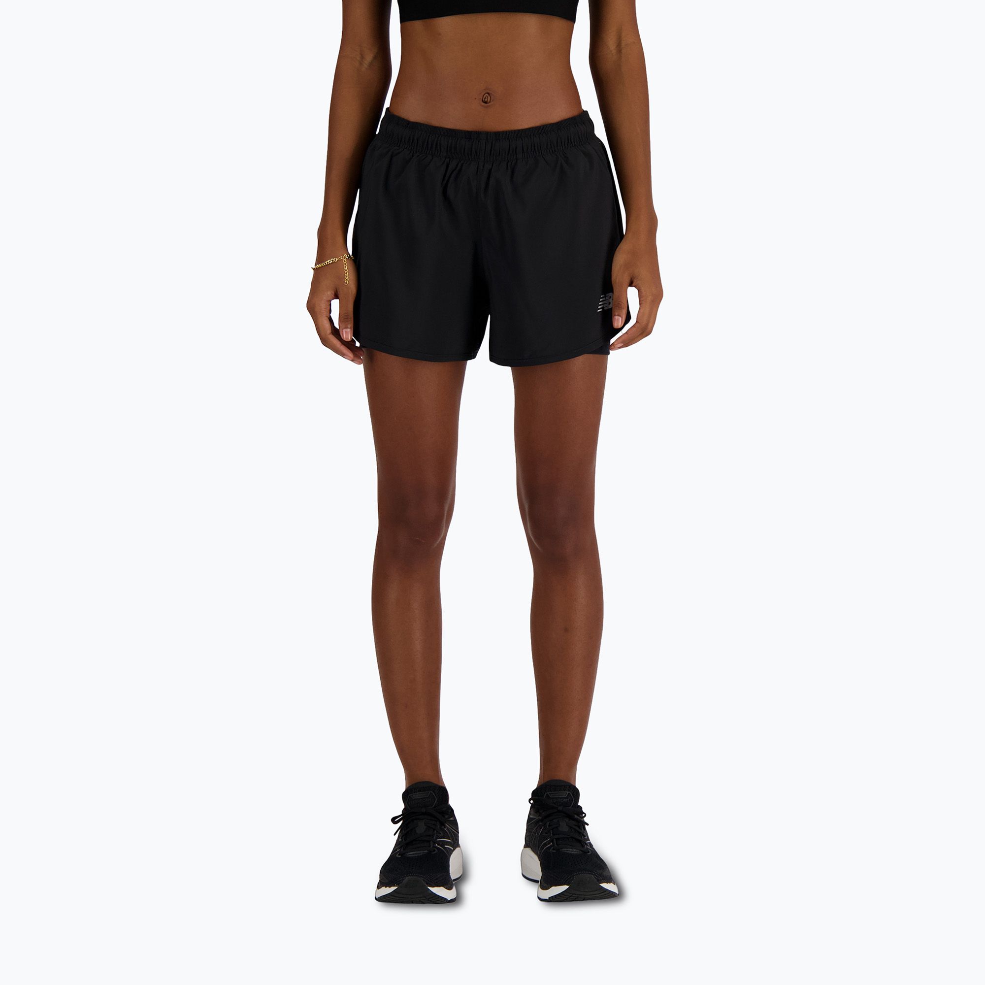 Spodenki do biegania damskie New Balance Sport Essentials 2IN1 black 