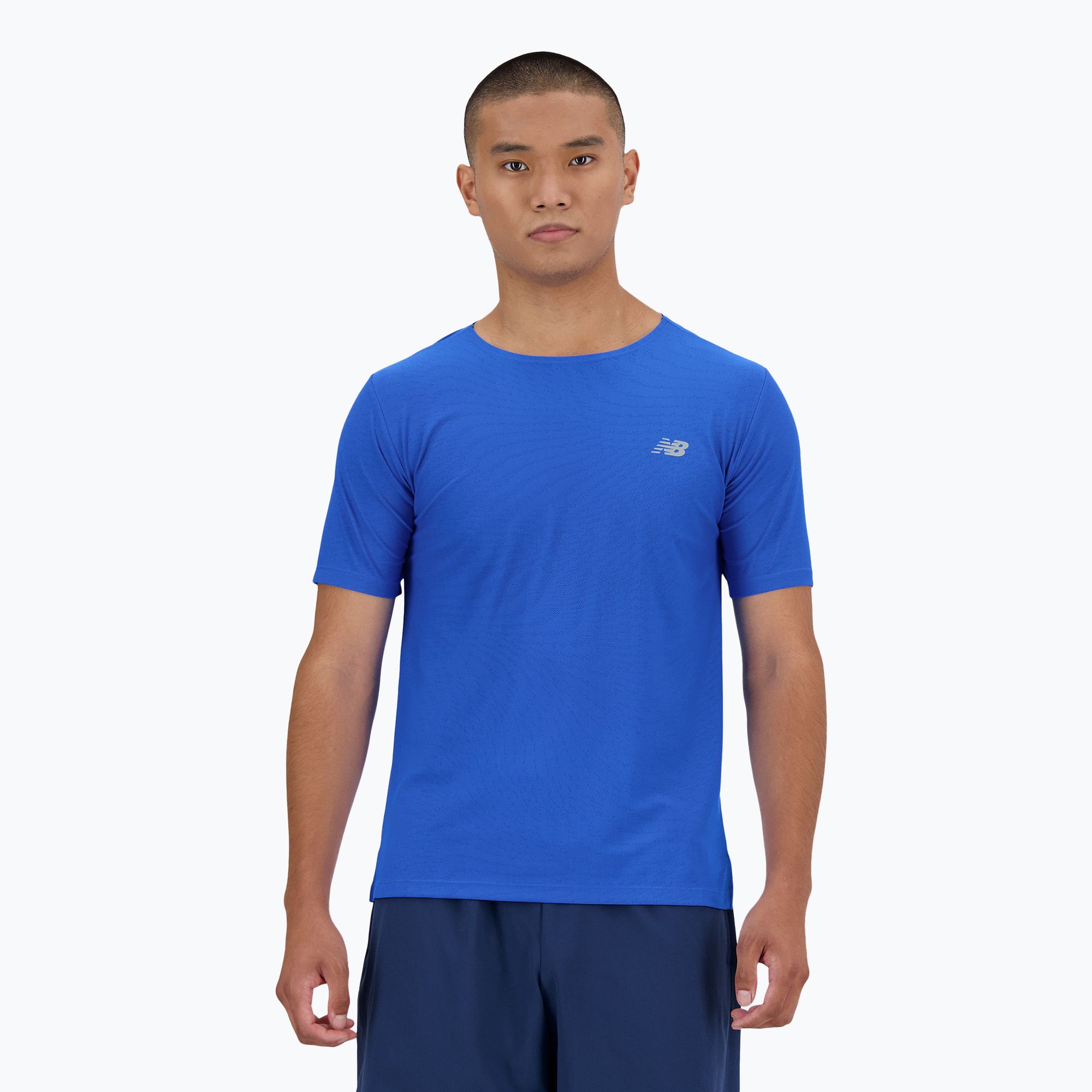 Koszulka męska New Balance Athletics Jacquard blue oasis 