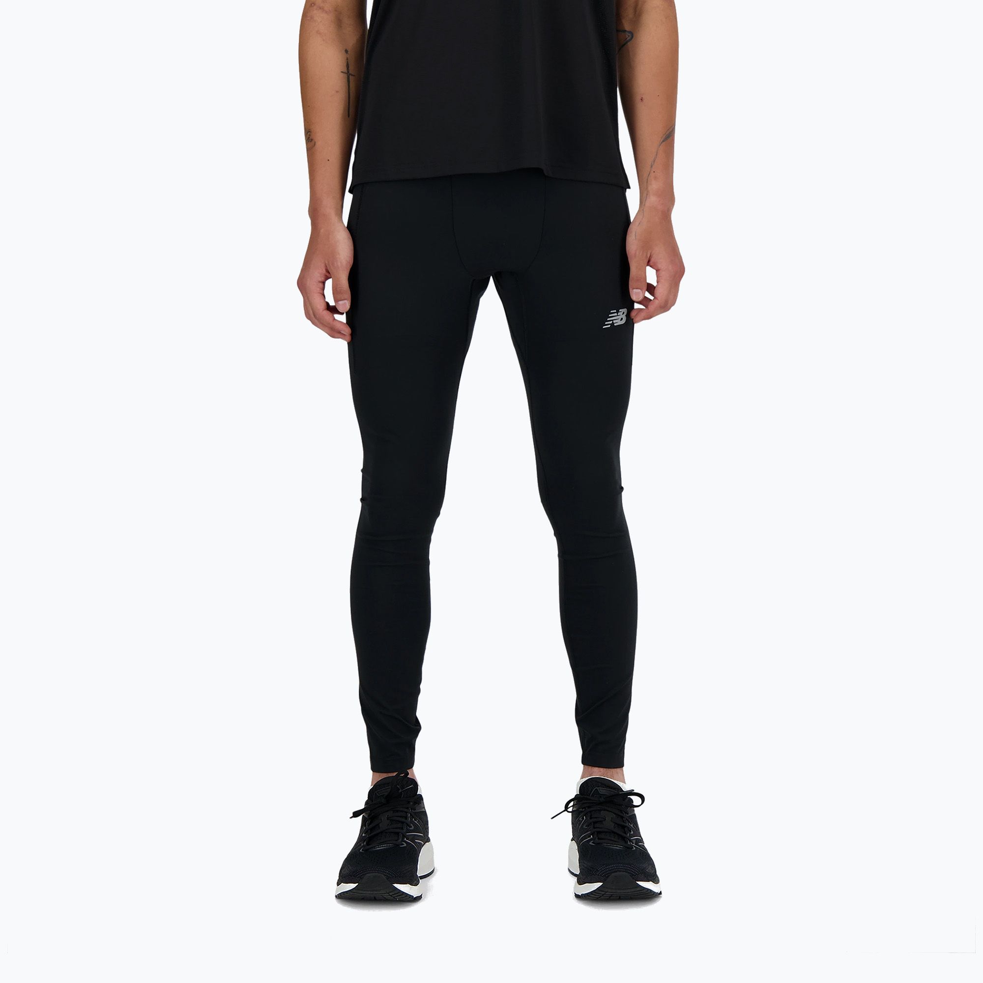 Legginsy treningowe męskie New Balance Athletics Sleek Run black 