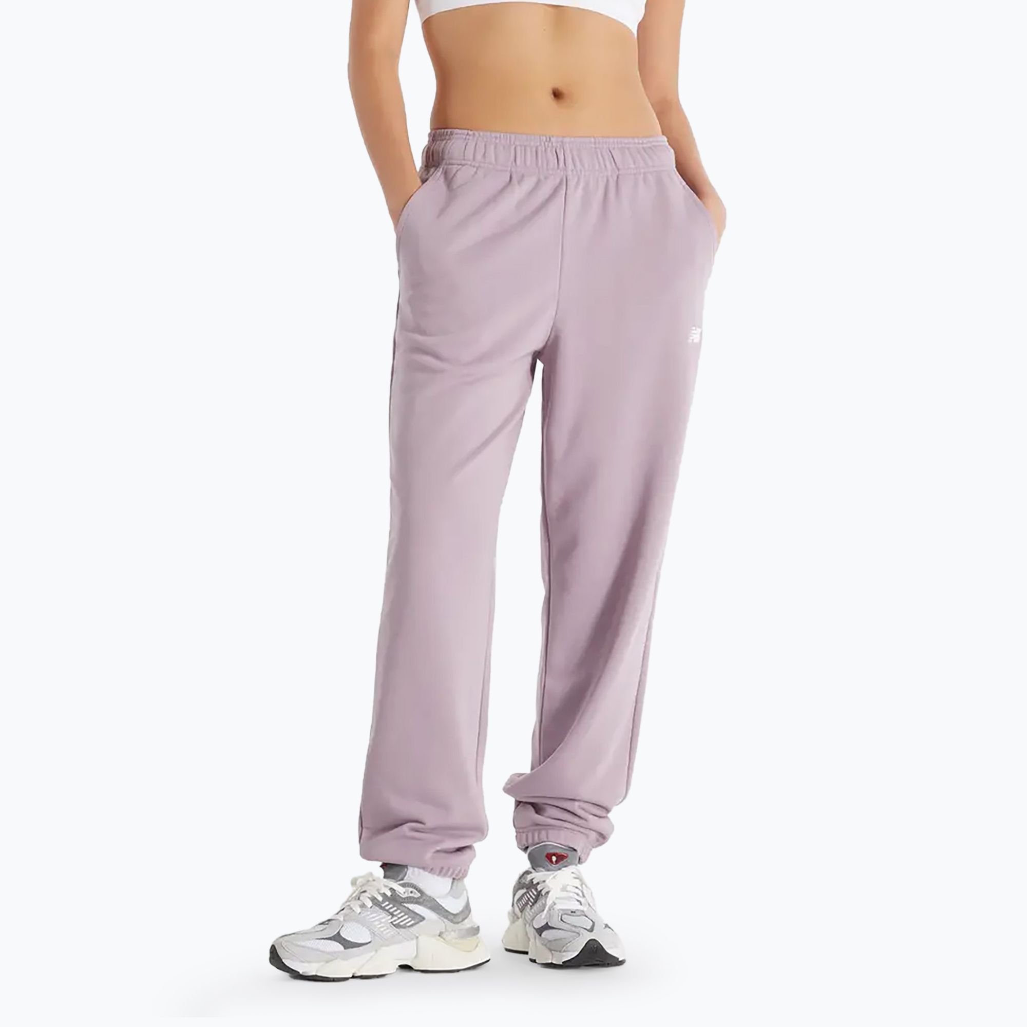 Spodnie damskie New Balance French Terry Jogger icewine 