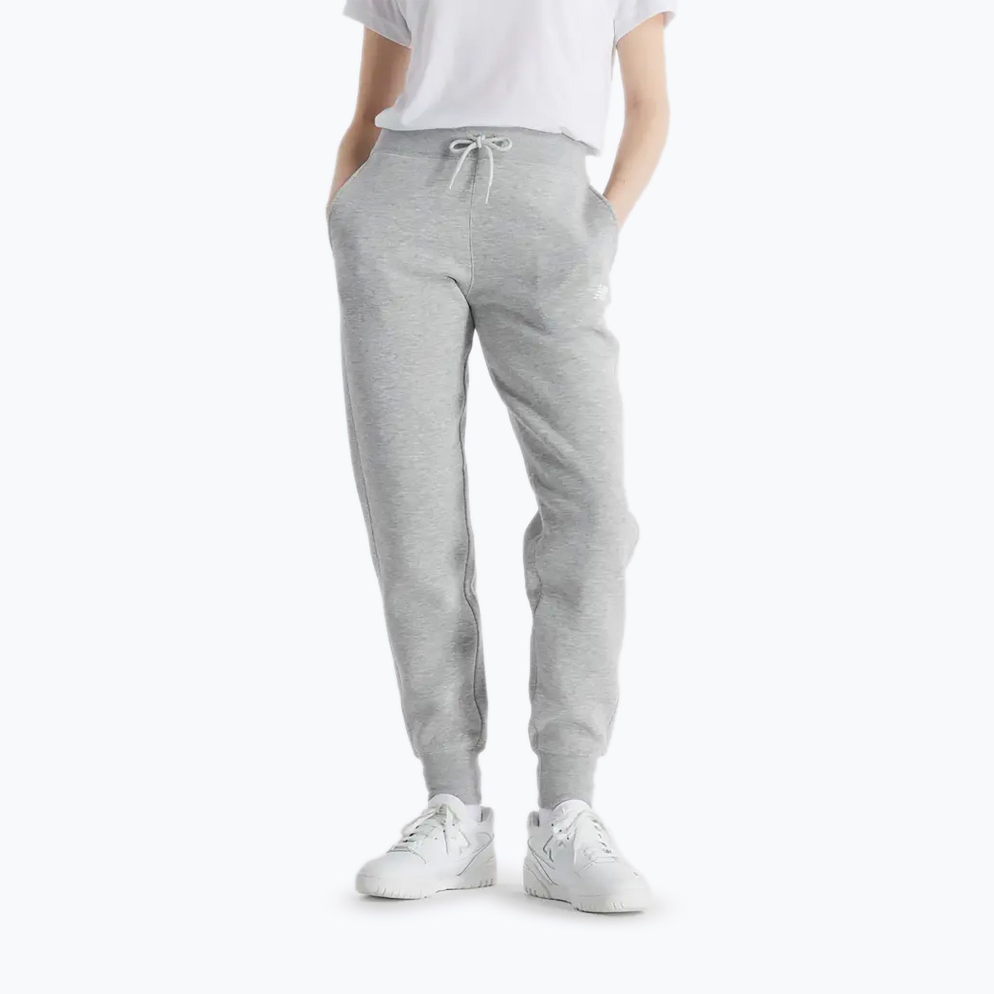Spodnie damskie New Balance Fleece Jogger athletic grey 