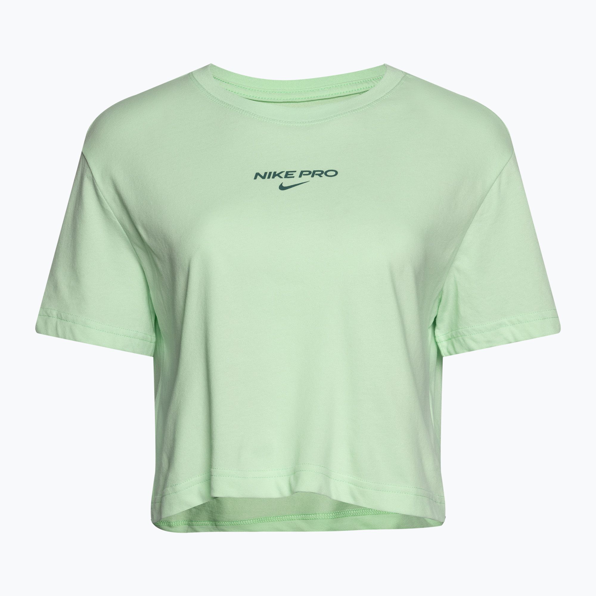 Koszulka treningowa damska Nike Pro Dri-Fit Cropped vapour green 