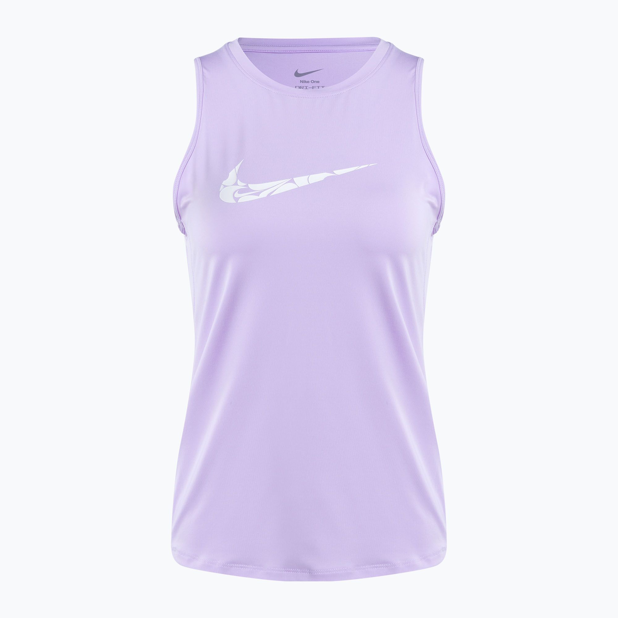 Koszulka do biegania damska Nike One Graphic Tank lilac bloom/white 