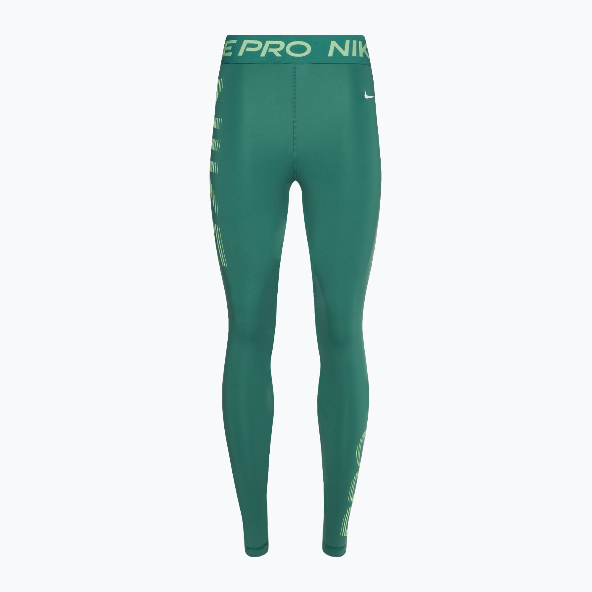 Legginsy treningowe damskie Nike Pro Dri-FIT Mid-Rise 7/8 Graphic bicoastal/vapour green/white 