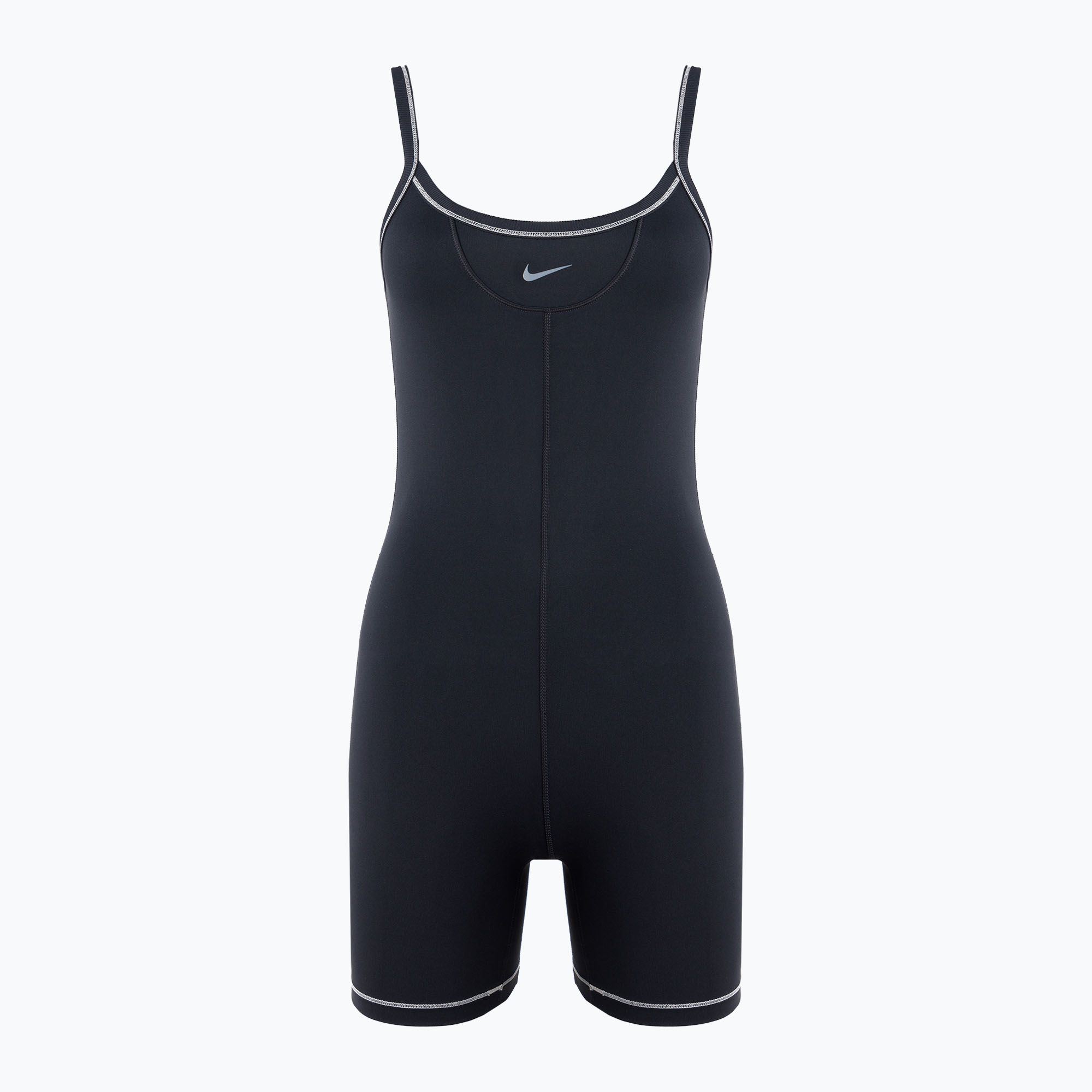 Kombinezon damski Nike One Dri-FIT Short black/light orewood brown/cool grey 