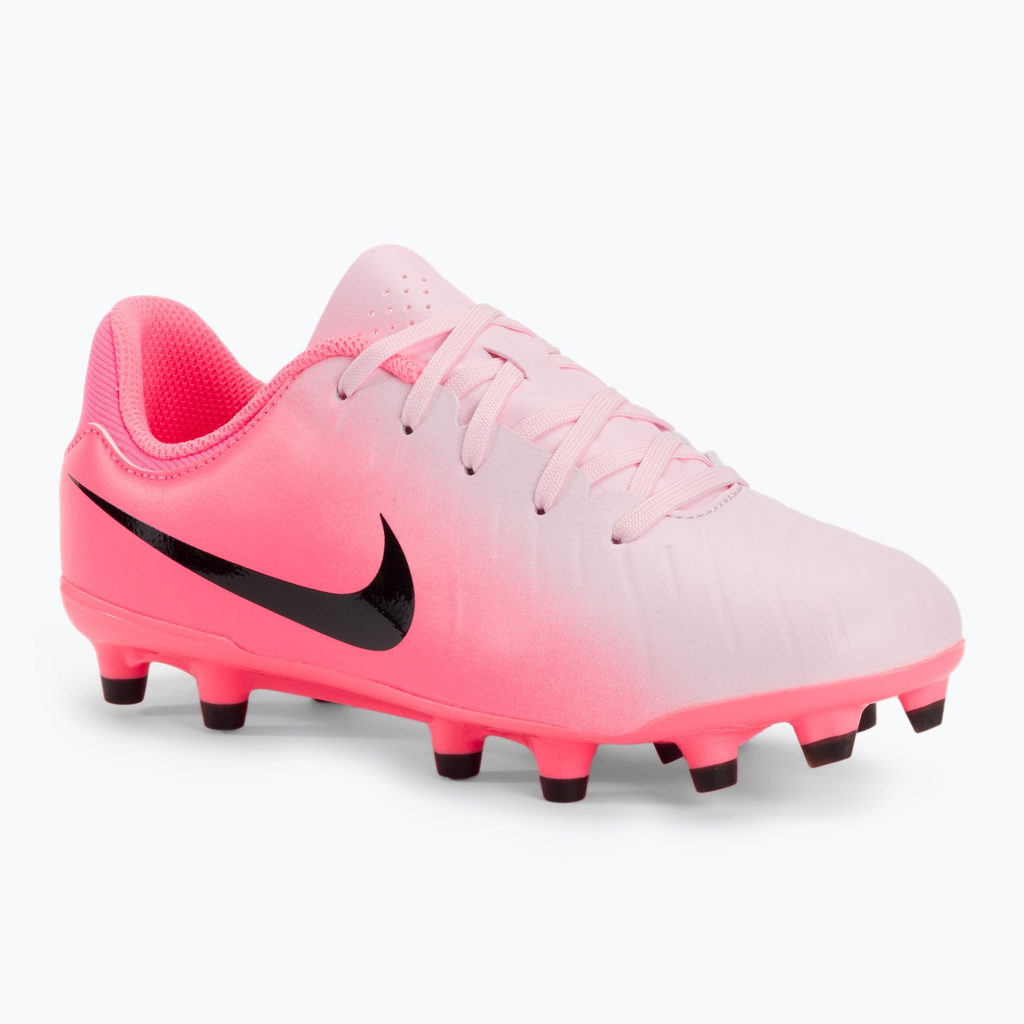 Buty piłkarskie dziecięce Nike Tiempo Emerald Legend 10 Academy FG/MG pink foam/black 