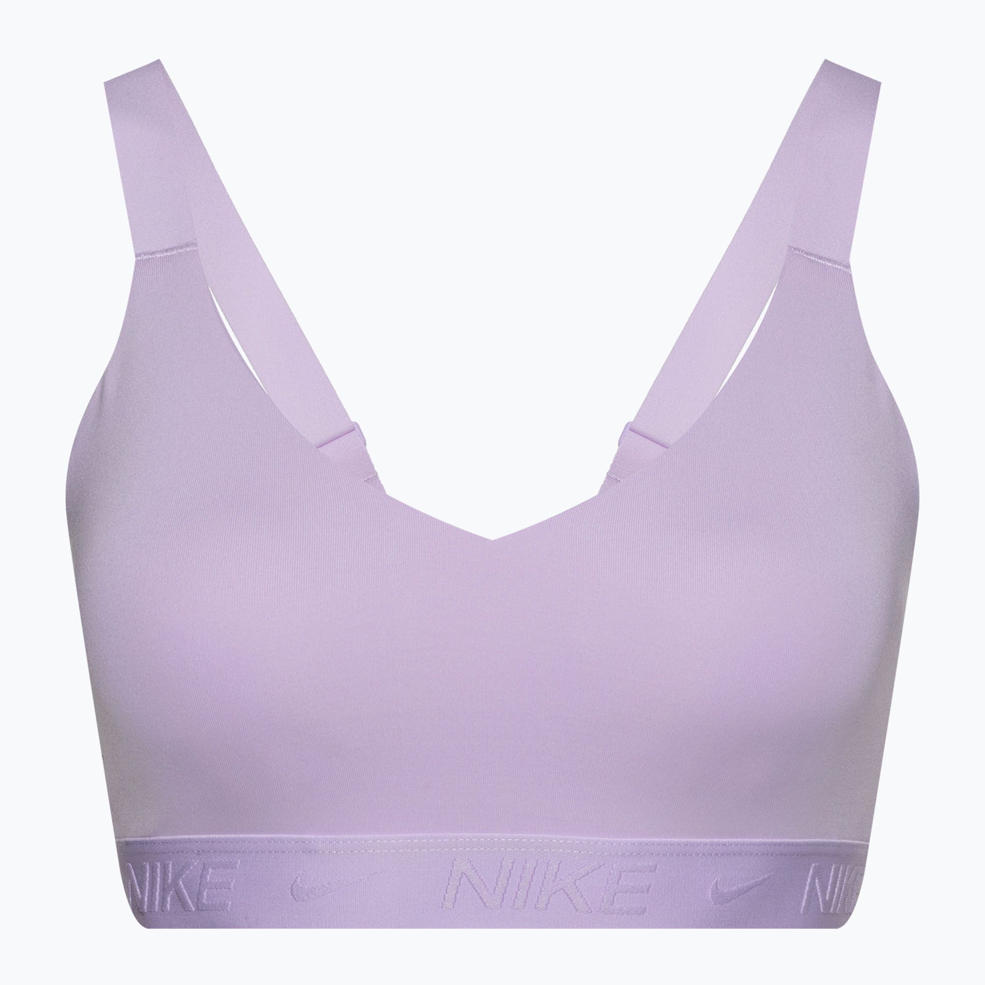 Biustonosz treningowy Nike Indy Medium Support lilac bloom/lilac bloom 