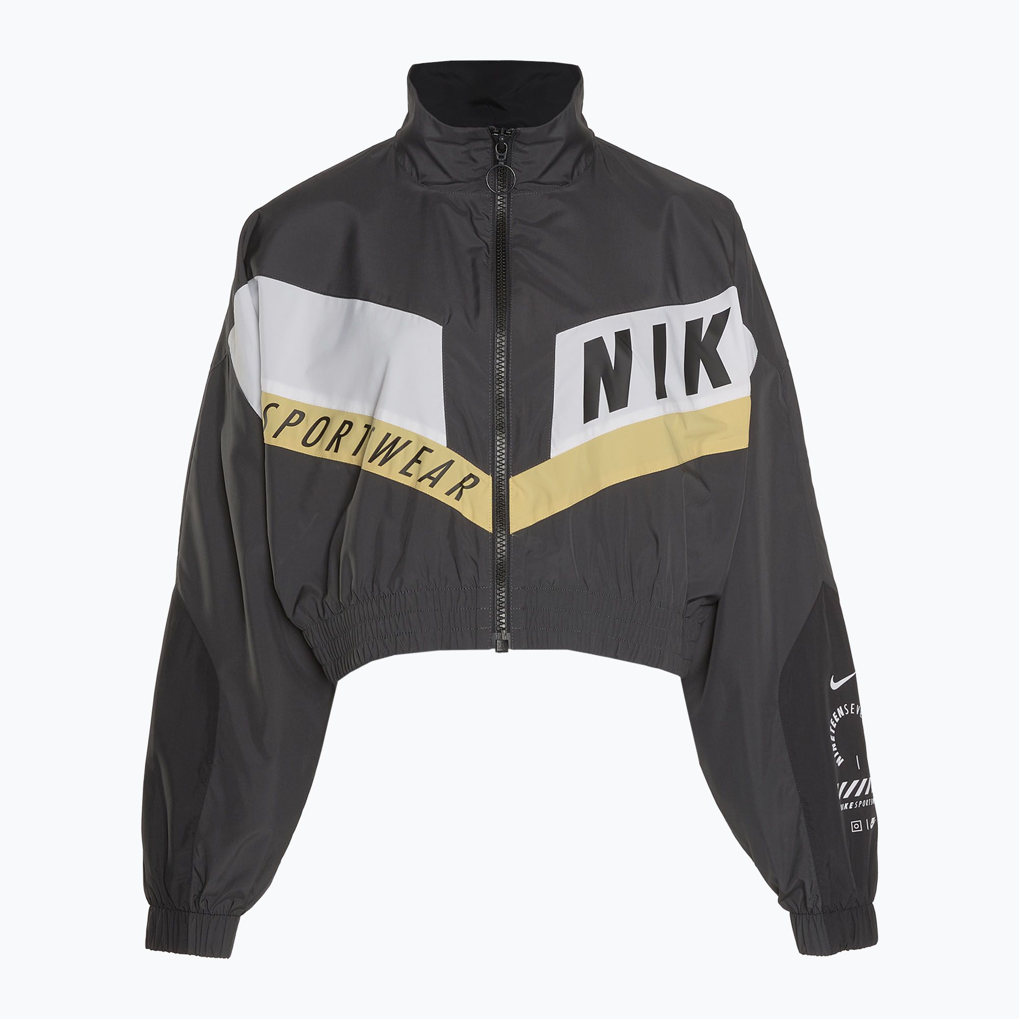 Kurtka damska Nike Sportswear Woven dark smoke grey/black 