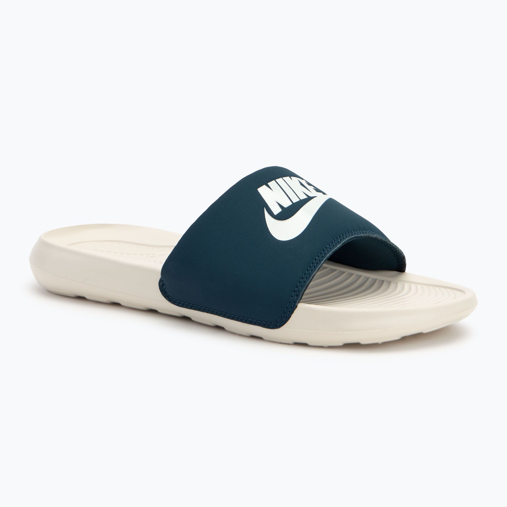 Klapki męskie Nike Victori One Slide armory navy/light orewood brown/sail 