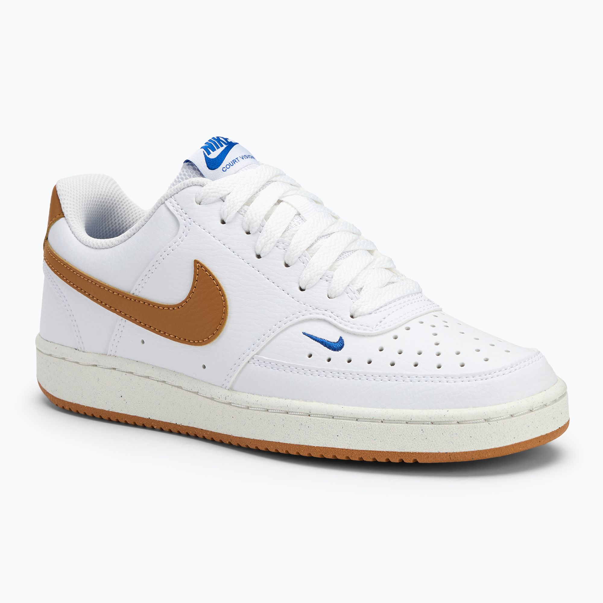 Buty damskie Nike Court Vision Low Next Nature white/game royal/sail/flax 