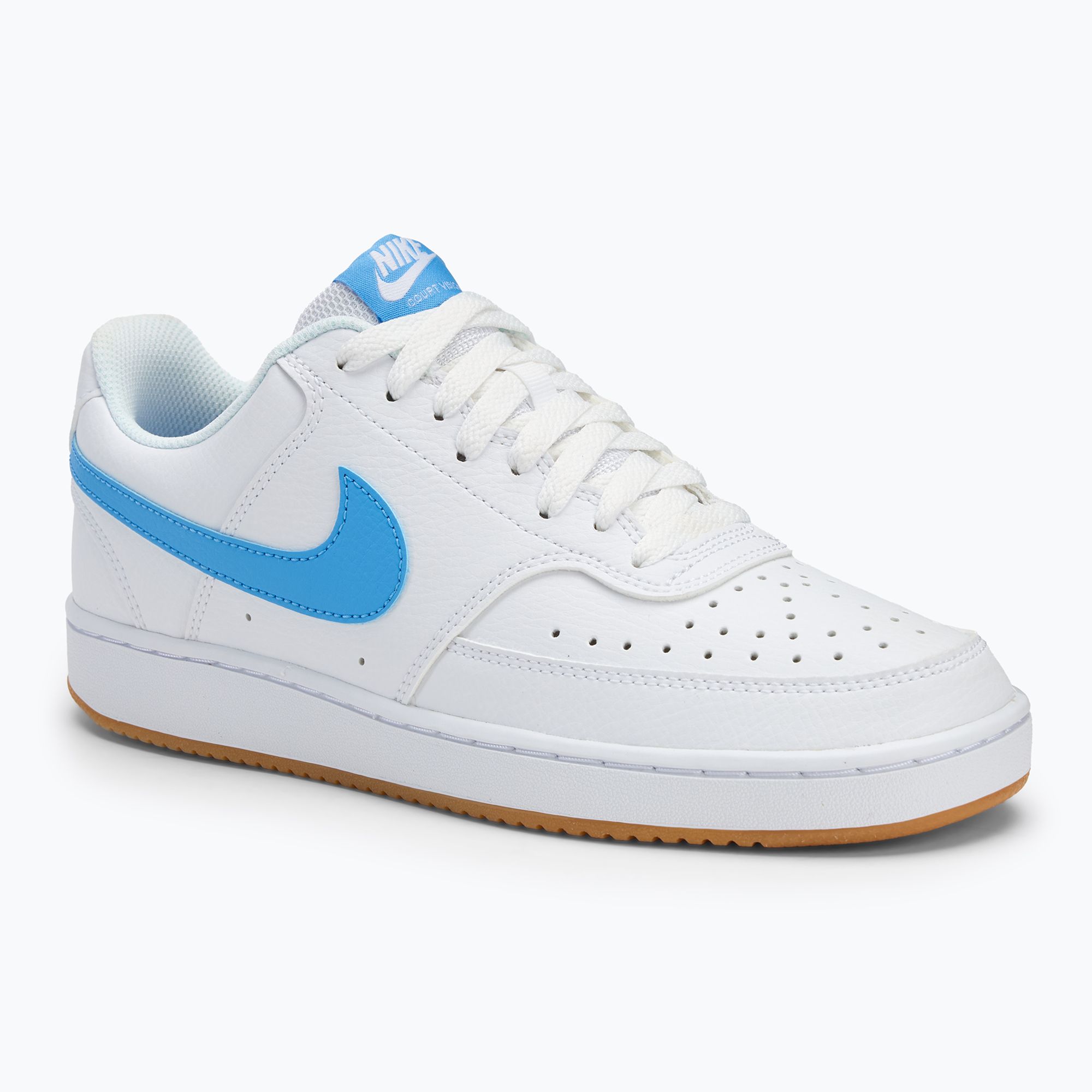 Buty męskie Nike Court Vision Low white/gum yellow/university blue 