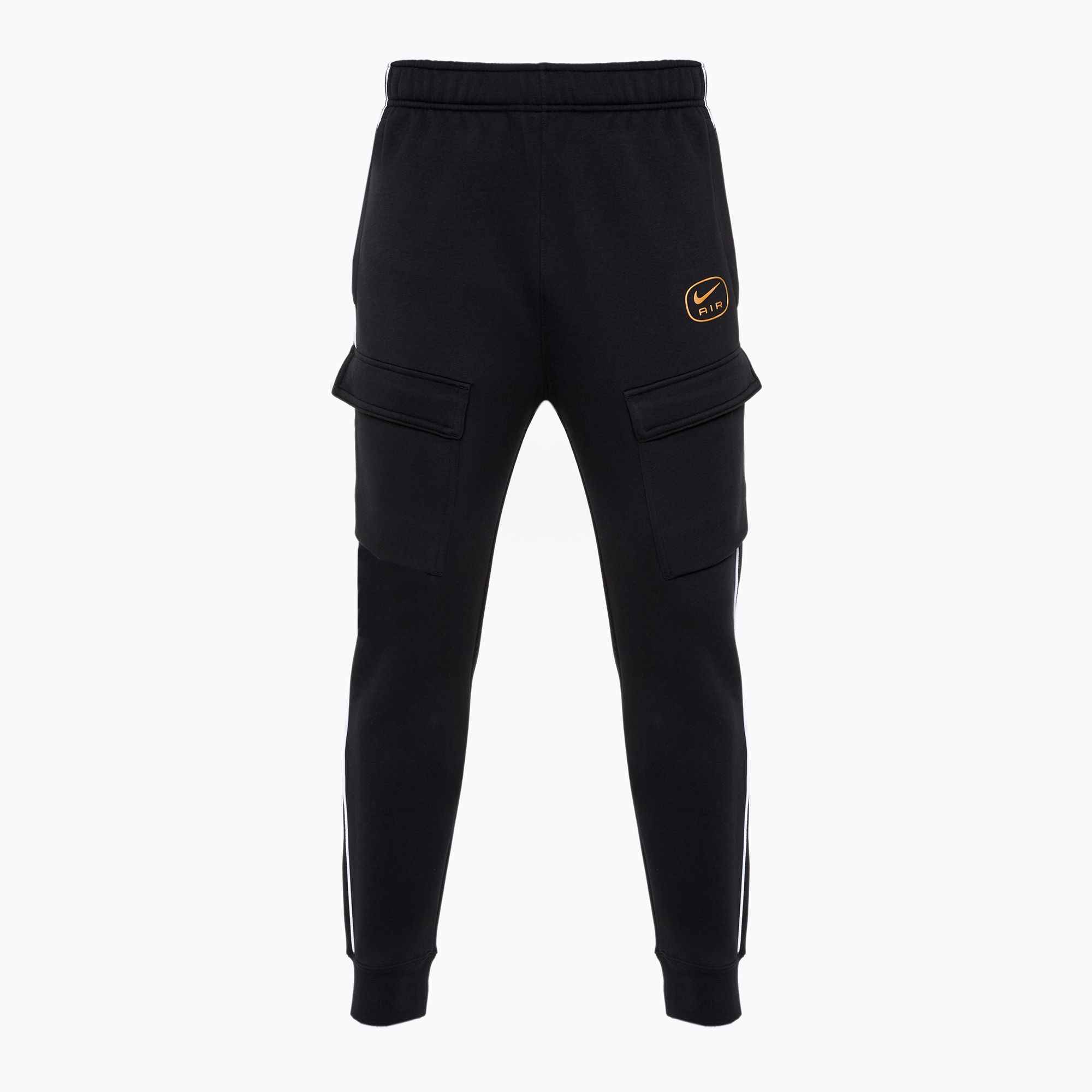 Spodnie męskie Nike Air Fleece Cargo black/ metallic gold 