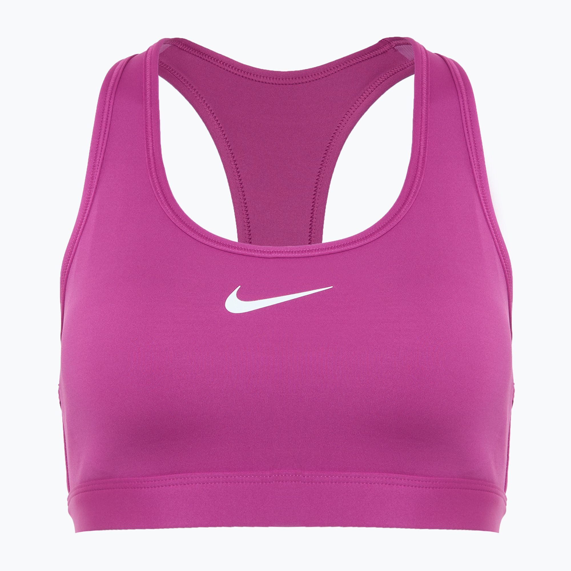 Biustonosz treningowy Nike Swoosh Medium Support hot fuchsia/white 