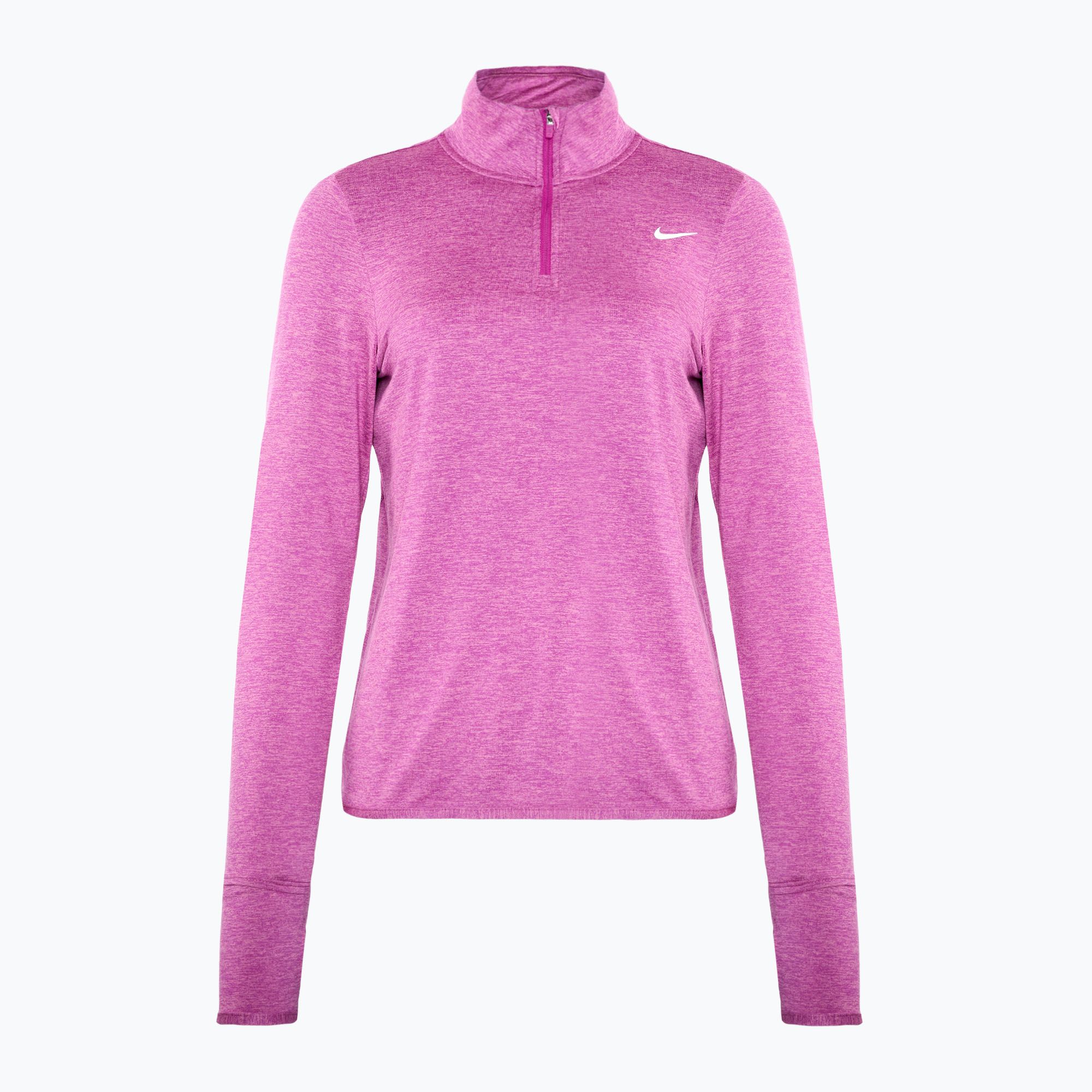 Longsleeve do biegania damski Nike Swift Element UV 1/4-Zip hot fuchsia/plum dust/heather 