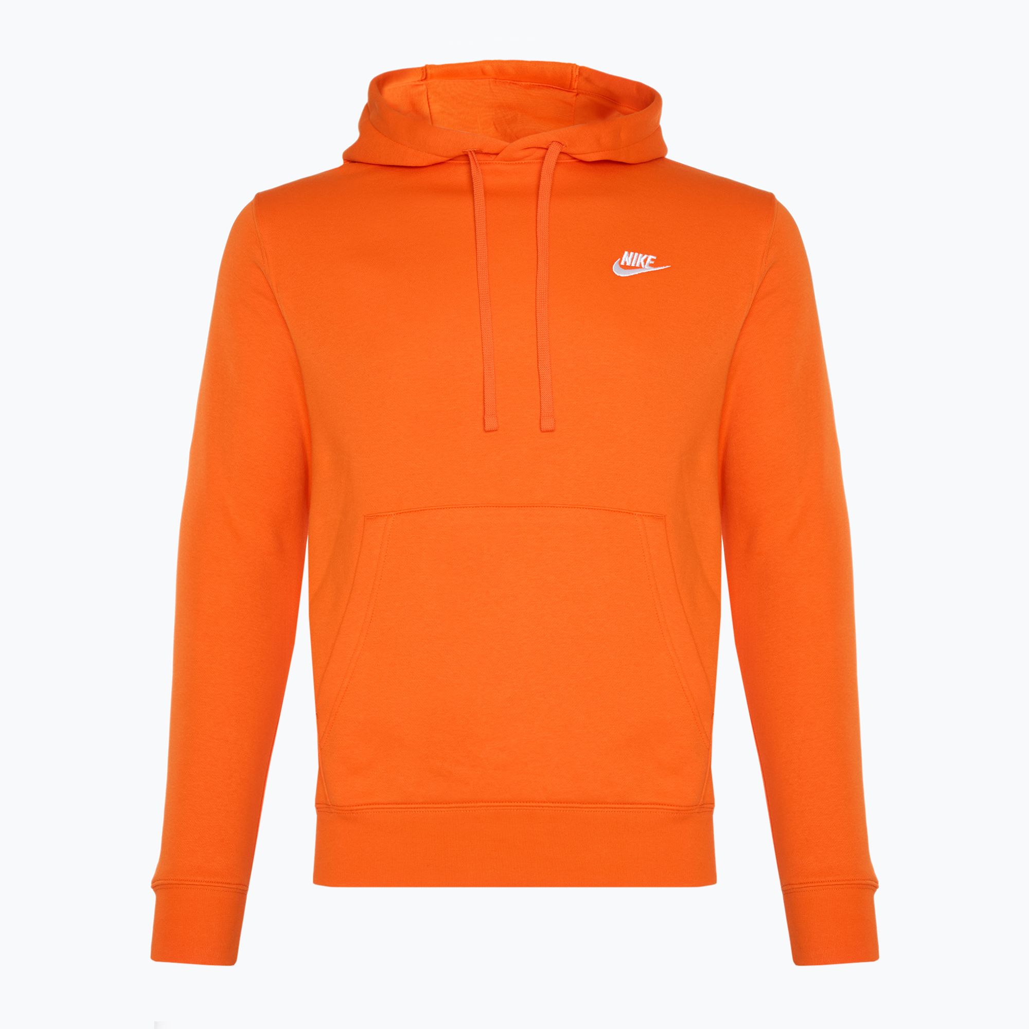 Bluza męska Nike Sportswear Club Fleece Hoodie safety orange/ safety orange/ white 