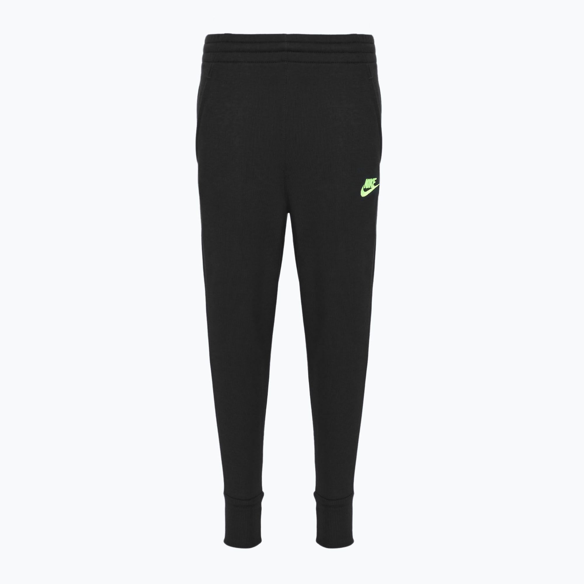Spodnie dziecięce Nike Sportswear Club Fleece black/volt 