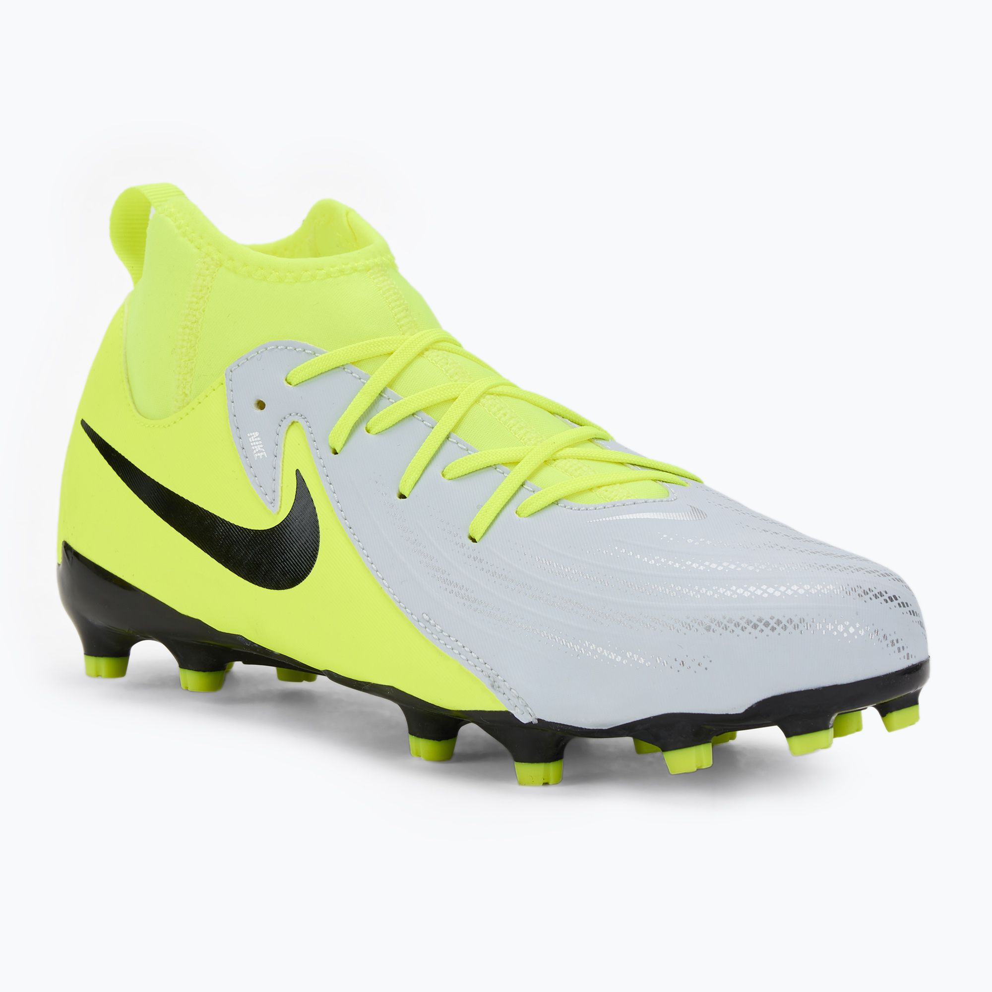 Buty piłkarskie dziecięce Nike Phantom Luna 2 Academy FG/MG metallic silver/volt/black 