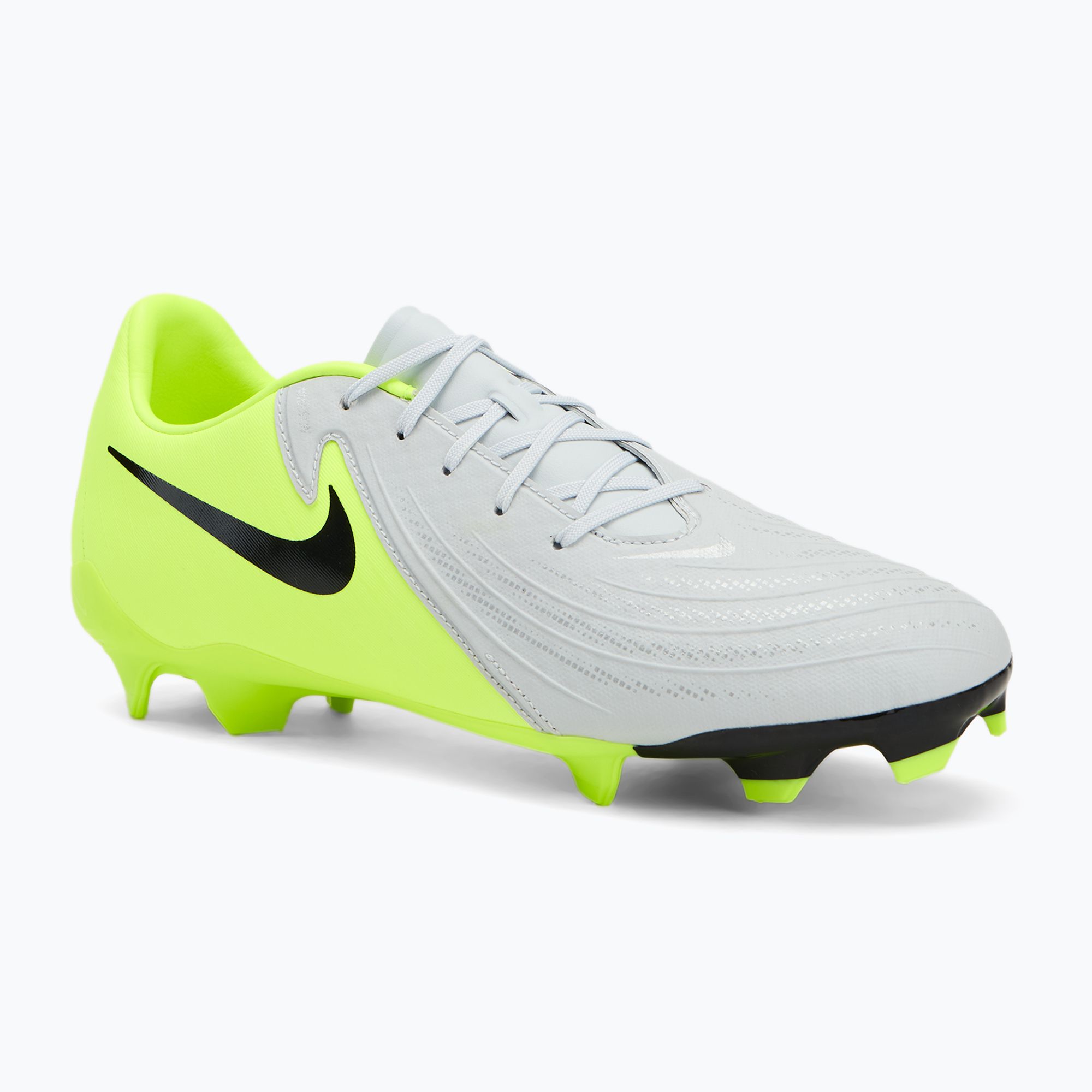 Buty piłkarskie męskie Nike Phantom GX 2 Academy FG/MG metallic silver/volt/black 
