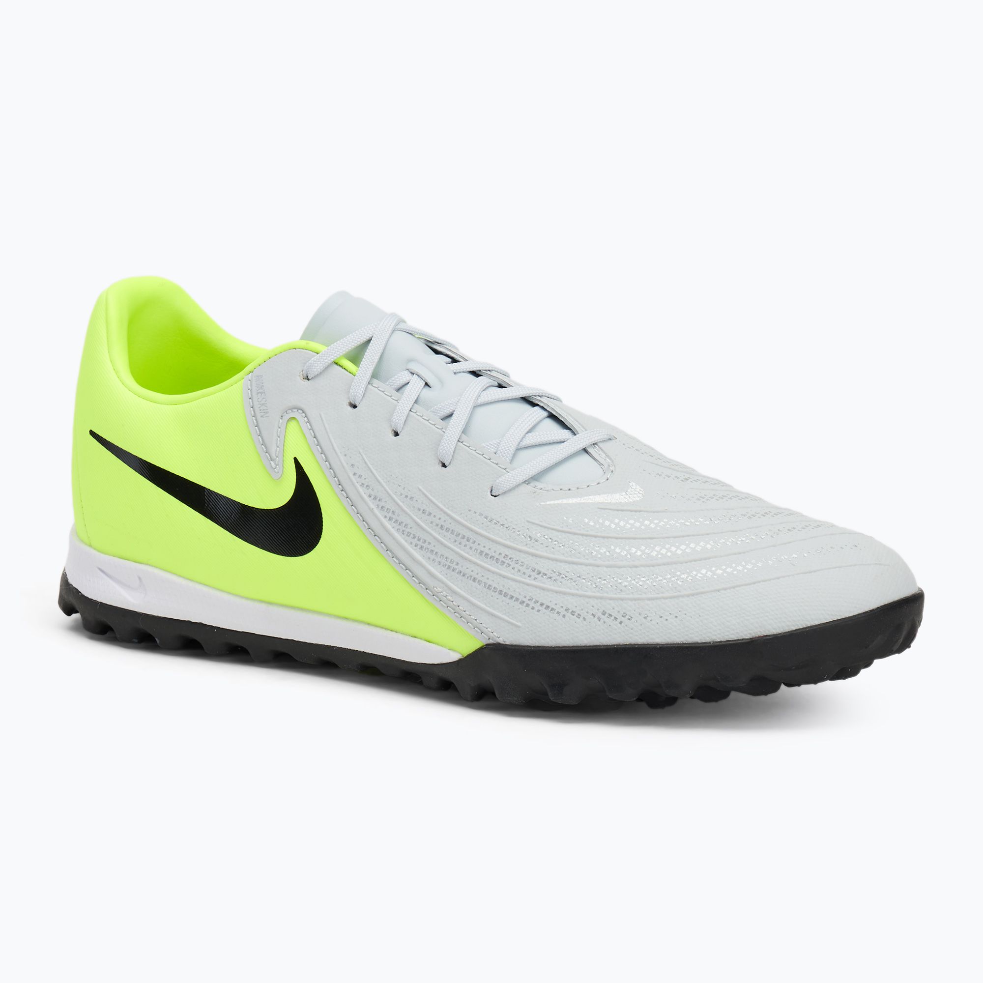 Buty piłkarskie męskie Nike Phantom GX 2 Academy TF metallic silver/volt/black 