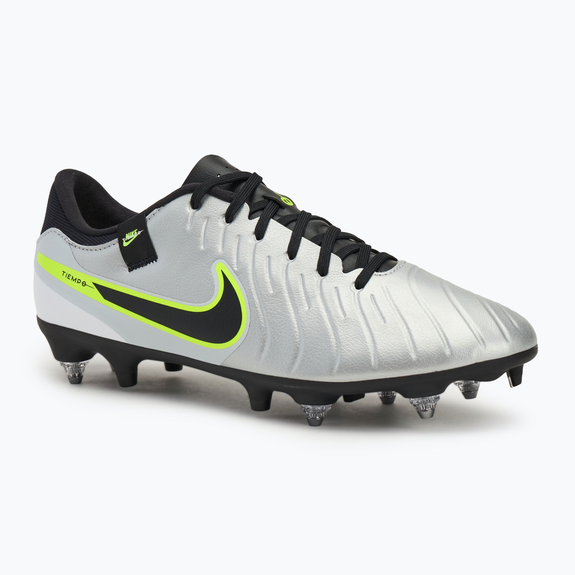 Buty piłkarskie męskie Nike Tiempo Legend 10 Academy SG-Pro silver/volt/black 