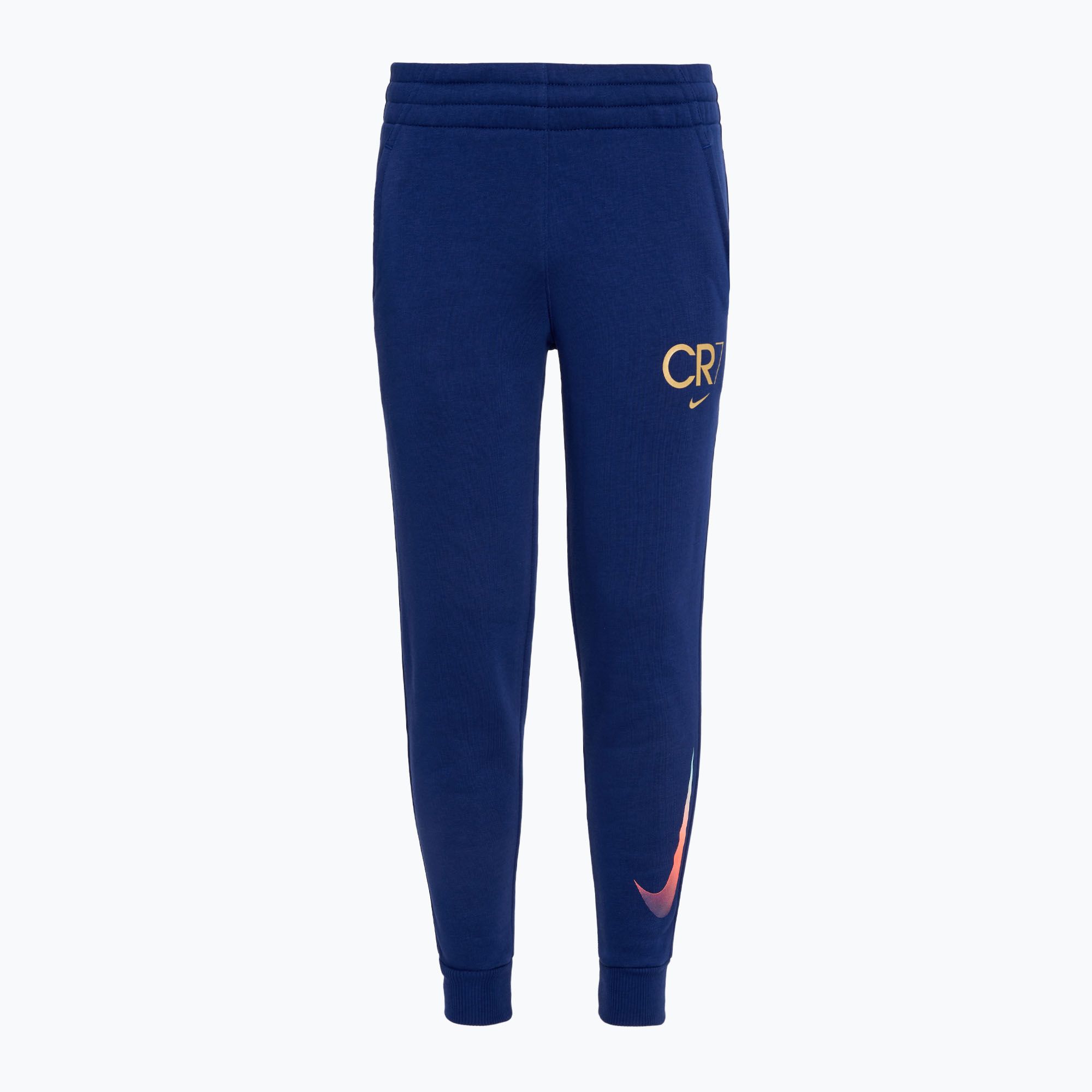 Spodnie dziecięce Nike CR7 Club Fleece blue void/metallic gold 