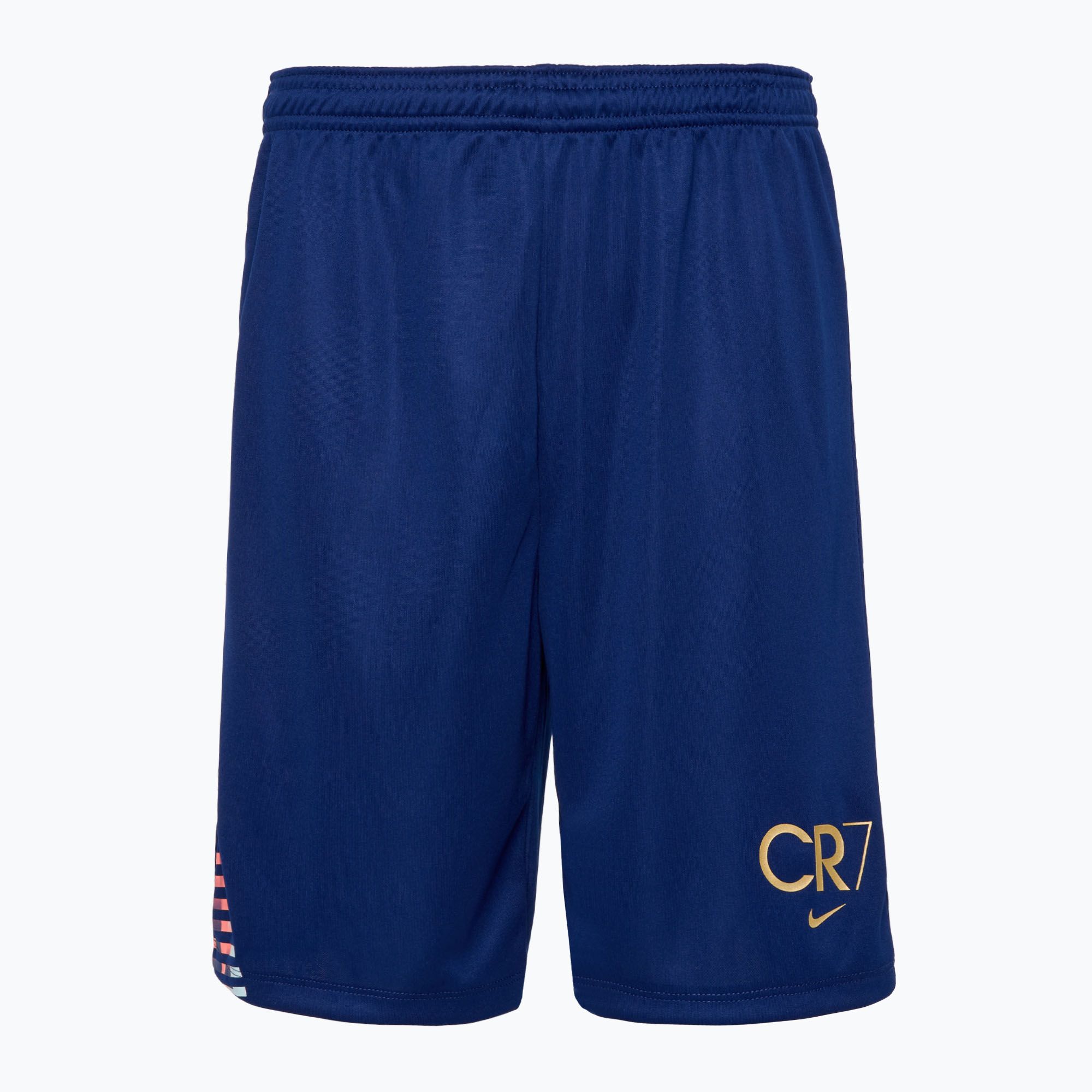 Spodenki piłkarskie dziecięce Nike CR7 Academy Dri-FIT blue void/blue void/metallic gold 