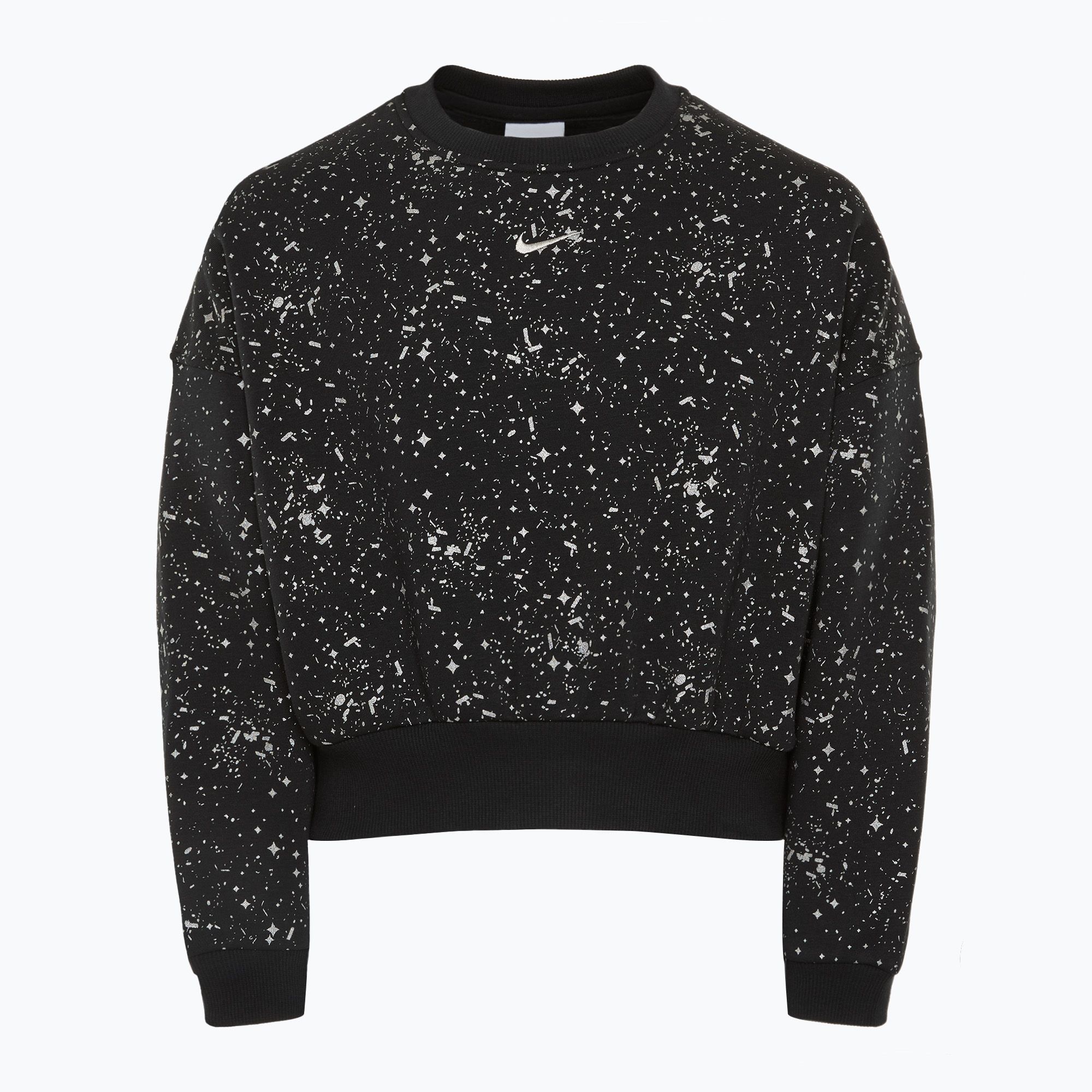 Bluza dziecięca Nike Sportswear Club Fleece black/metallic silver 