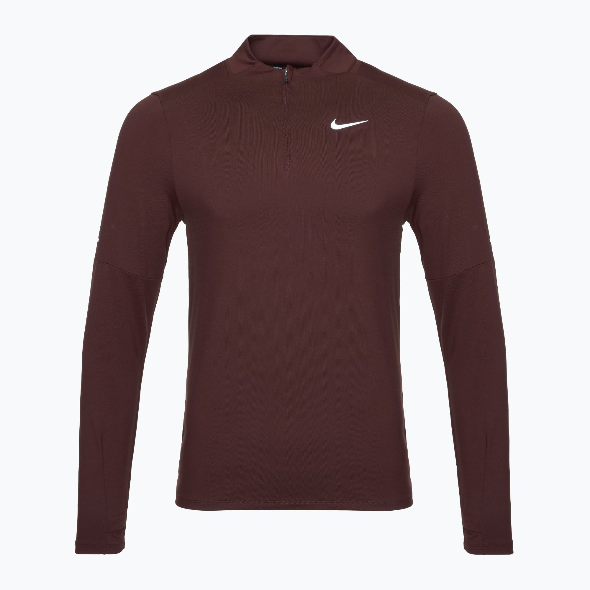 Longsleeve do biegania męski Nike Dri-FIT Element 1/2-Zip burgundy crush 