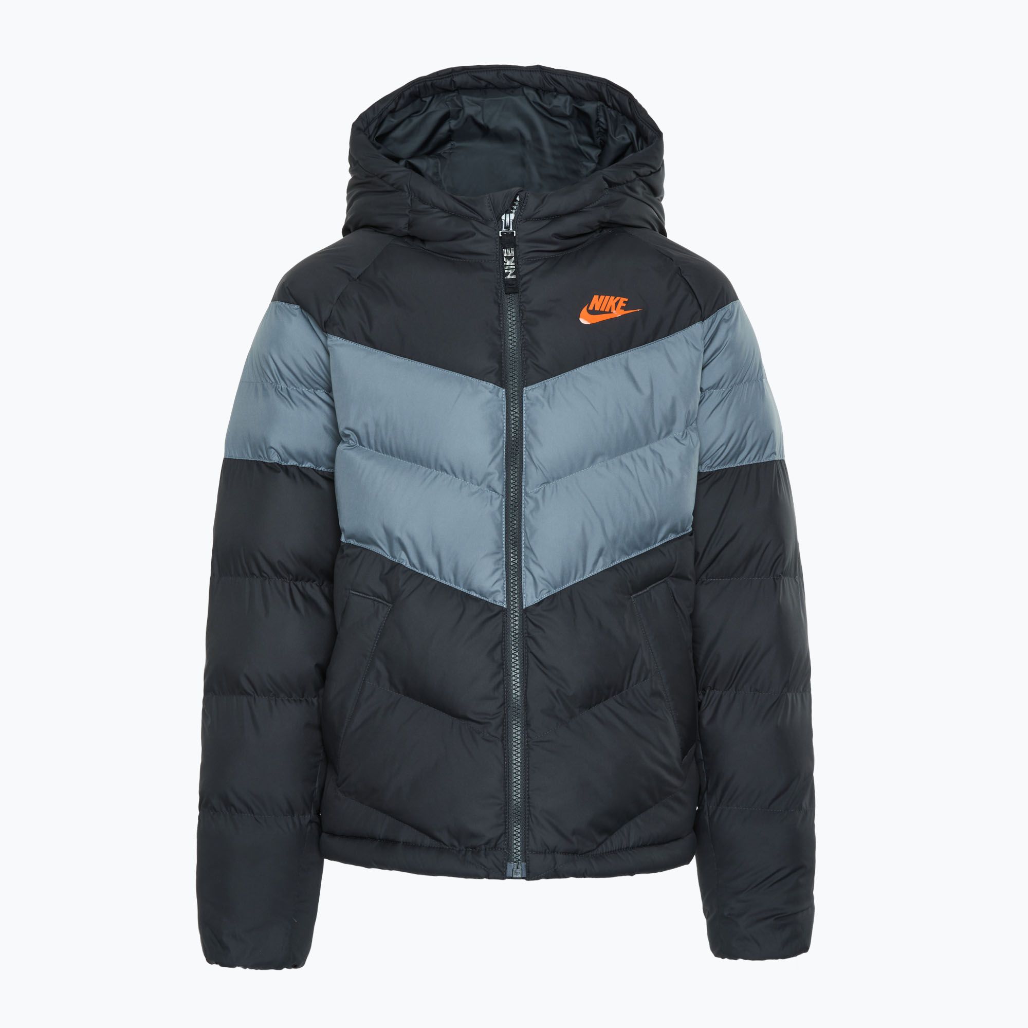 Kurtka dziecięca Nike Sportswear Big Kids Synthetic anthracite/ cool grey/ safety orange 
