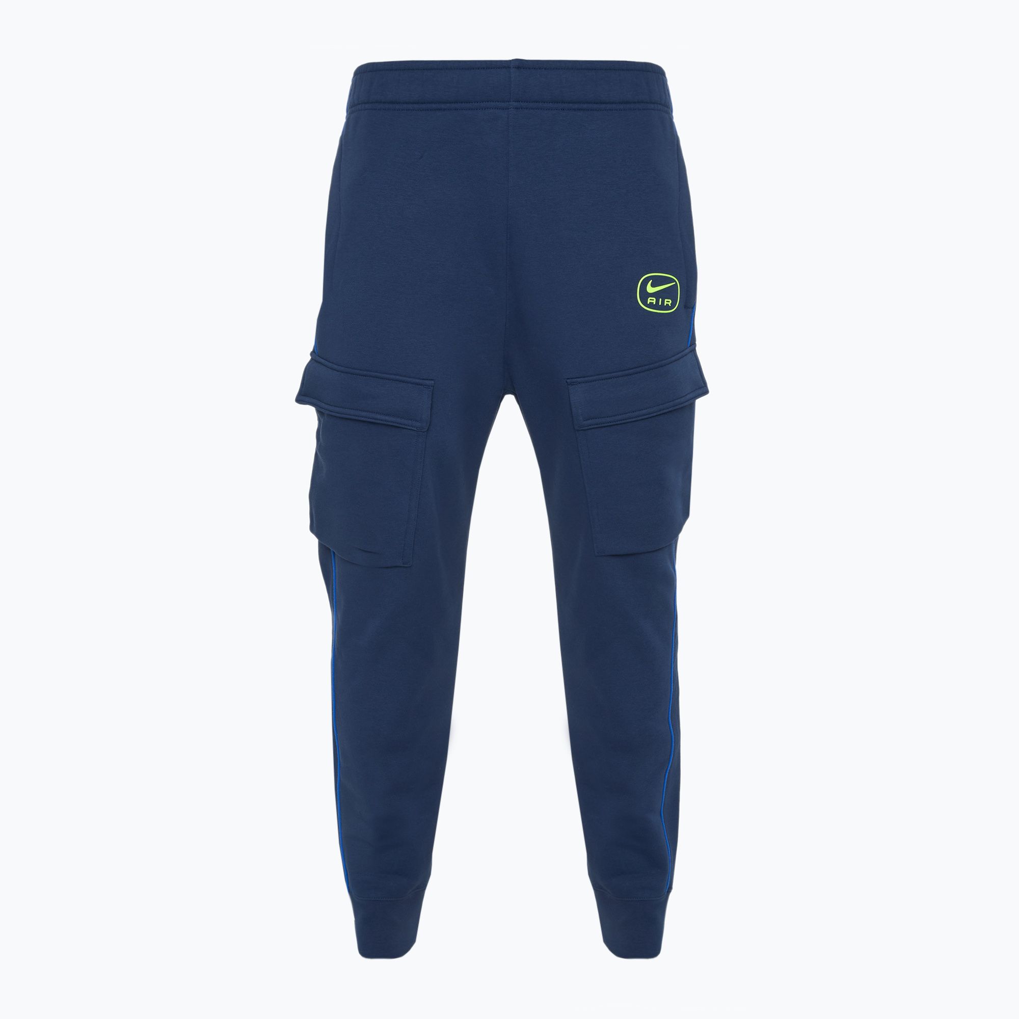 Spodnie męskie Nike Air Fleece Cargo midnight navy/ volt 