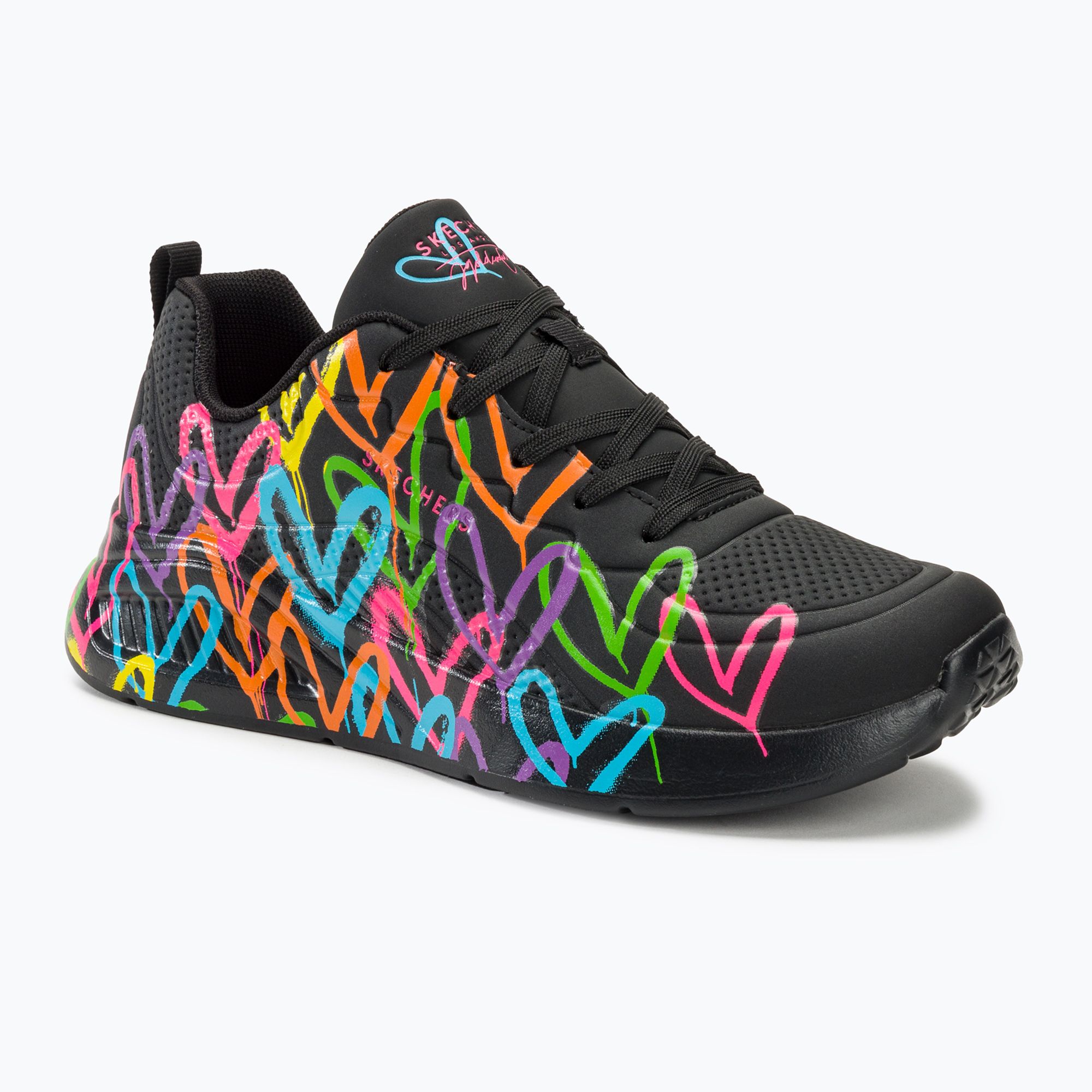 Buty damskie SKECHERS Uno Lite Heart Of Hearts black/multi (177977 BKMT ...