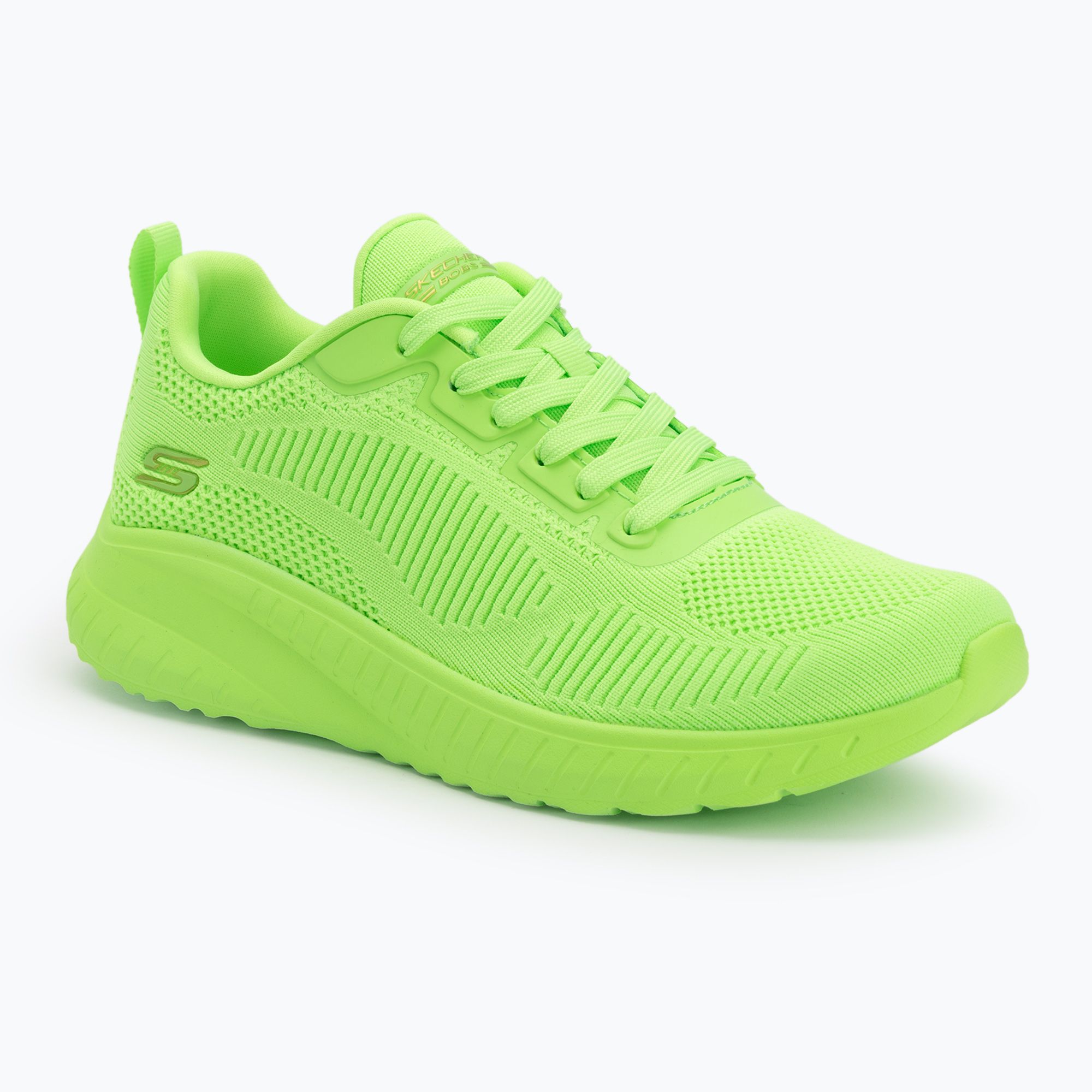 Buty damskie SKECHERS Bobs Squad Chaos Cool Rythms lime 
