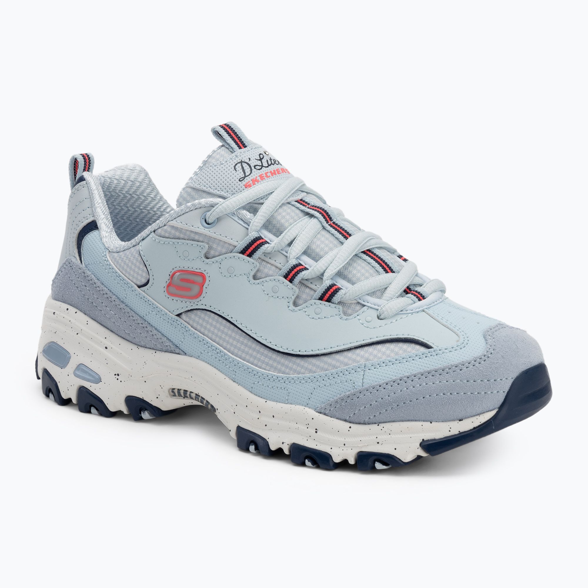 Buty damskie SKECHERS D'Lites Bold Views light blue/multi 