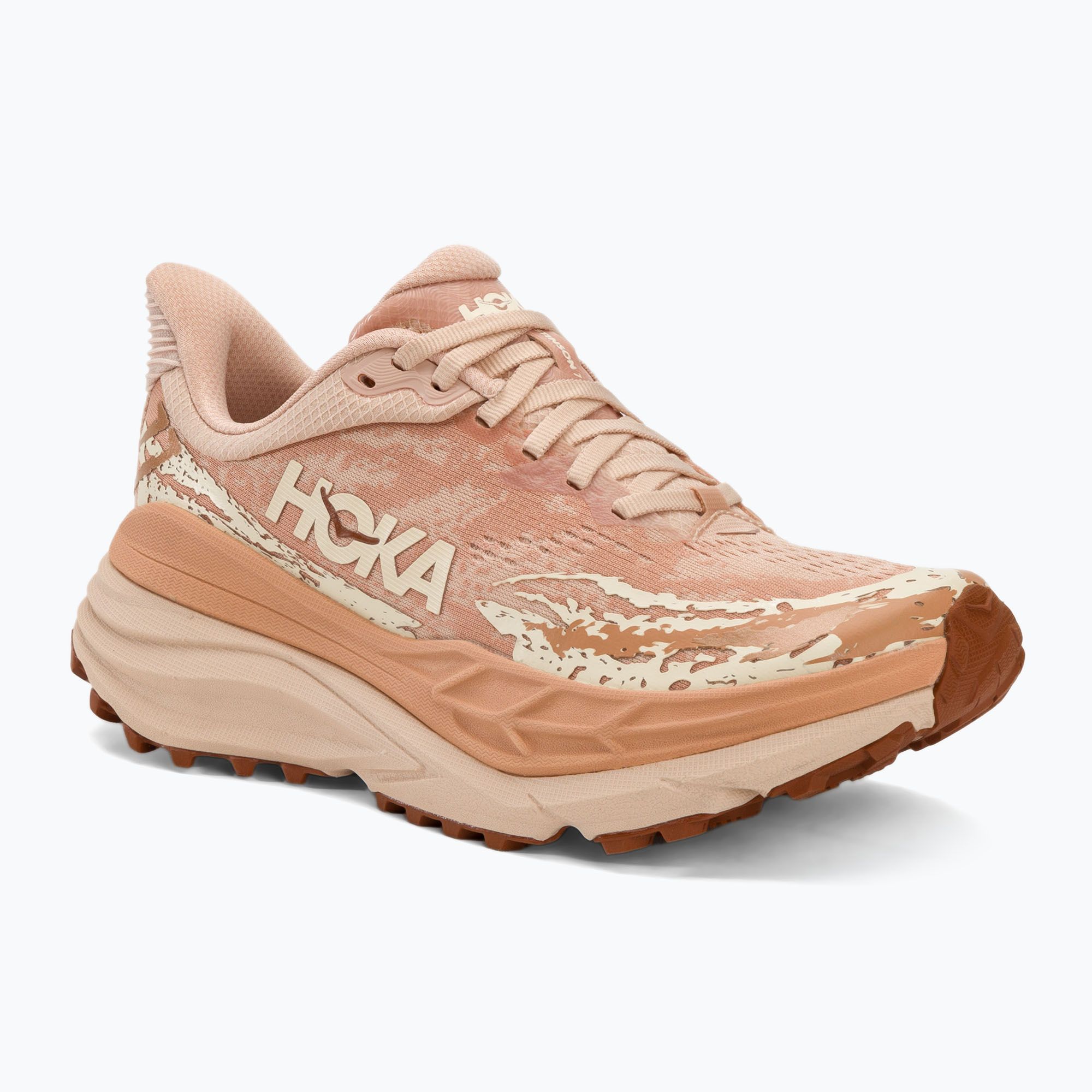 Buty do biegania damskie HOKA Stinson 7 cream/sandstone 