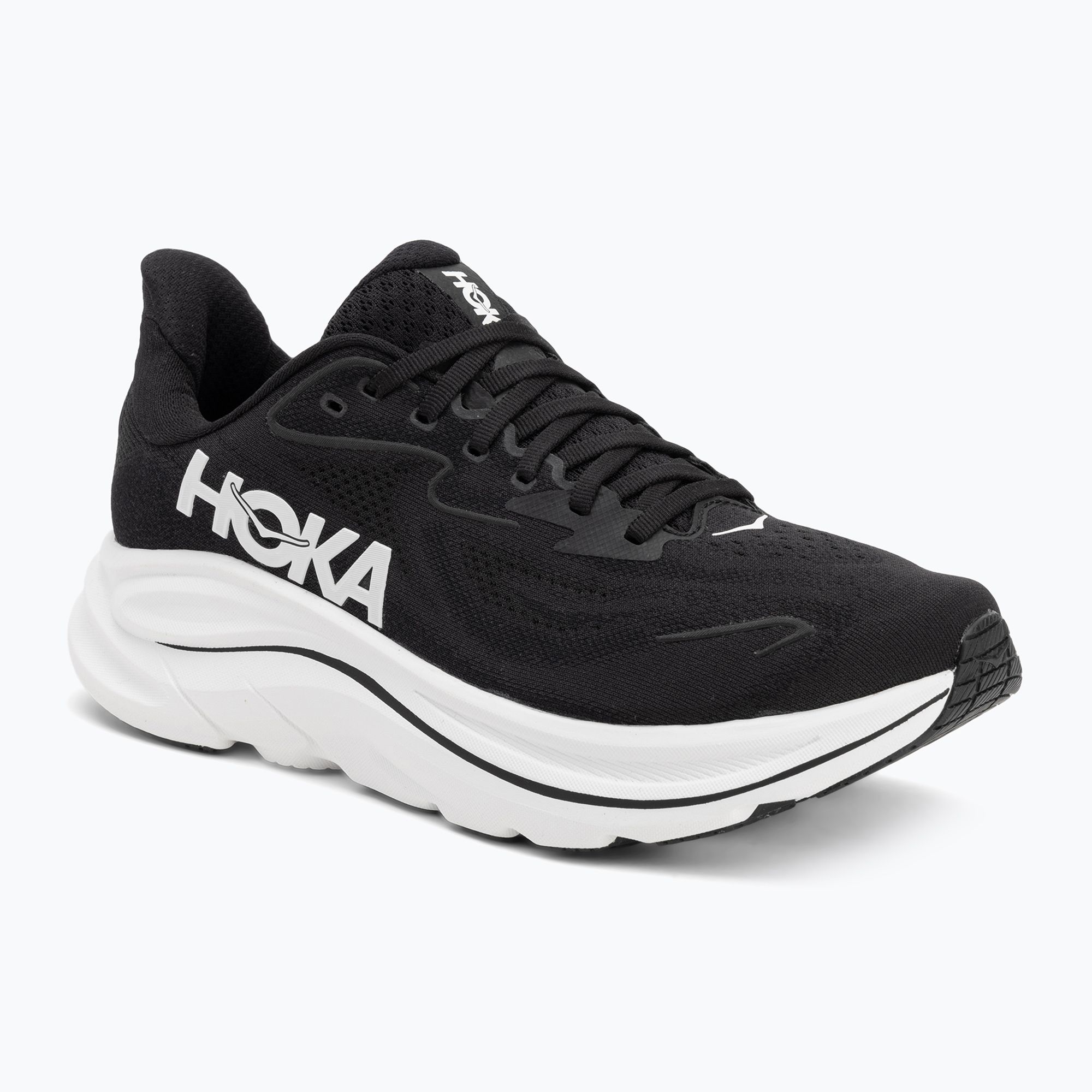 Buty do biegania damskie HOKA Clifton 10 Wide black/white 