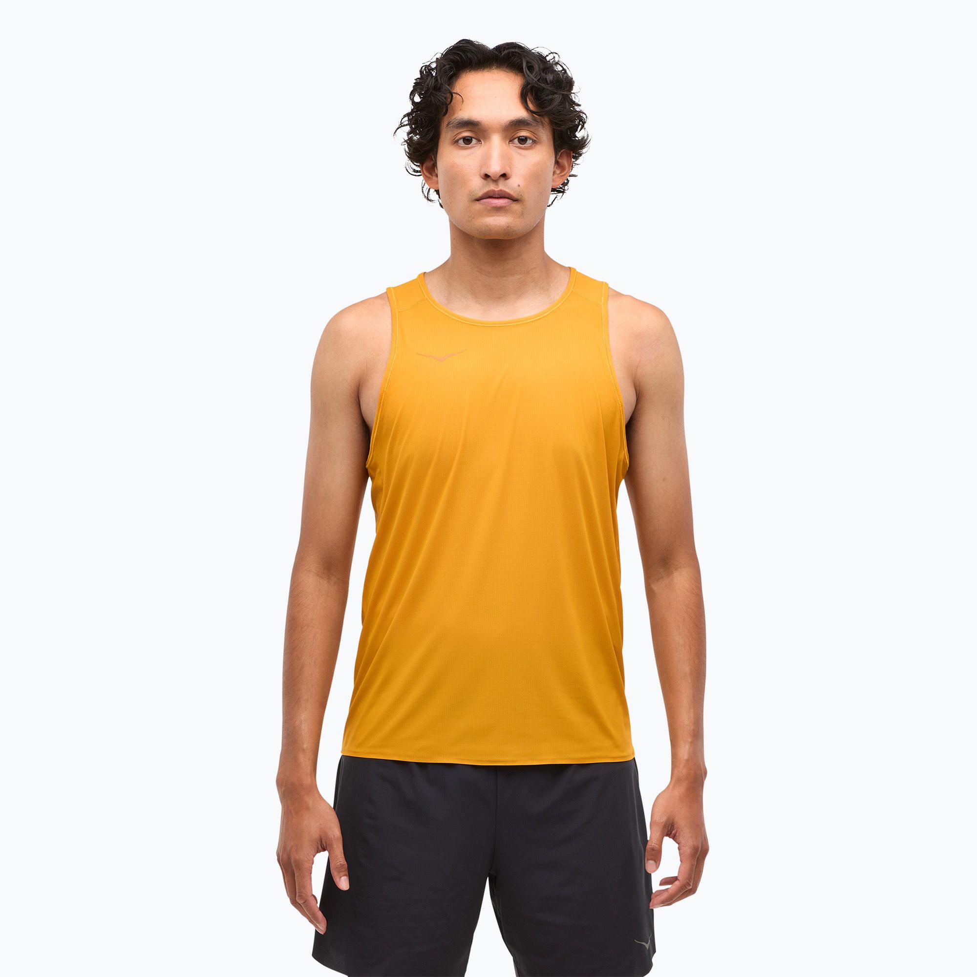 Koszulka do biegania męska HOKA Airolite Run Tank varsity yellow 