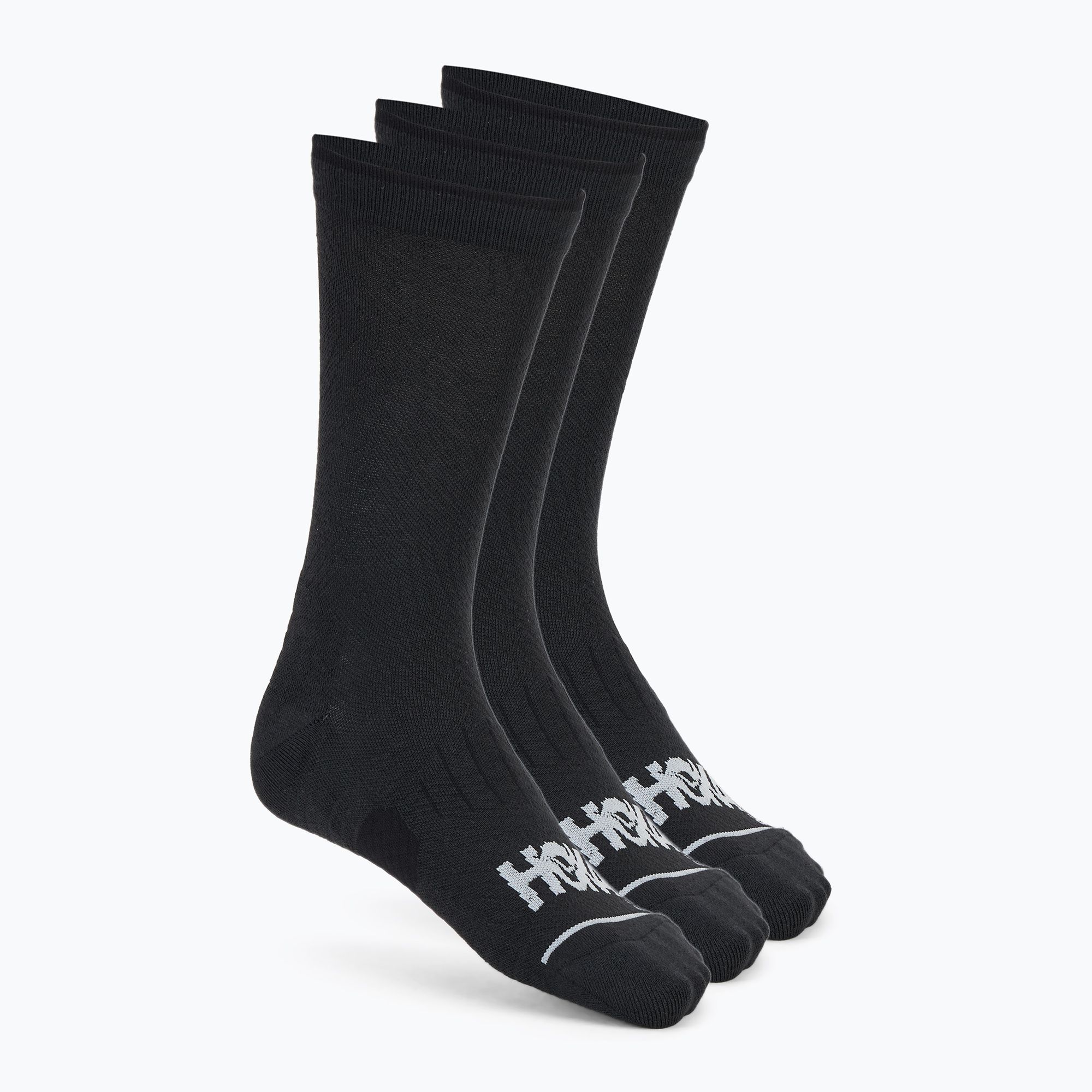 Skarpety HOKA Crew Run Sock 3 pary black/black/black 