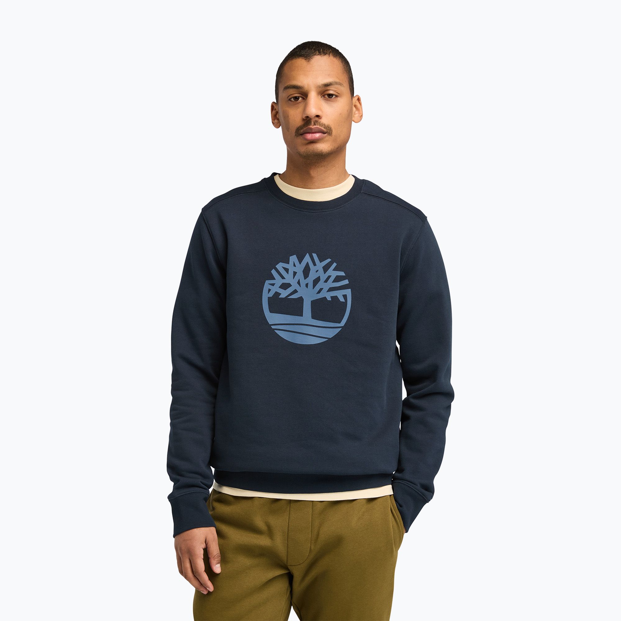 Bluza męska Timberland Tree Logo Crew Neck dark sapphire 