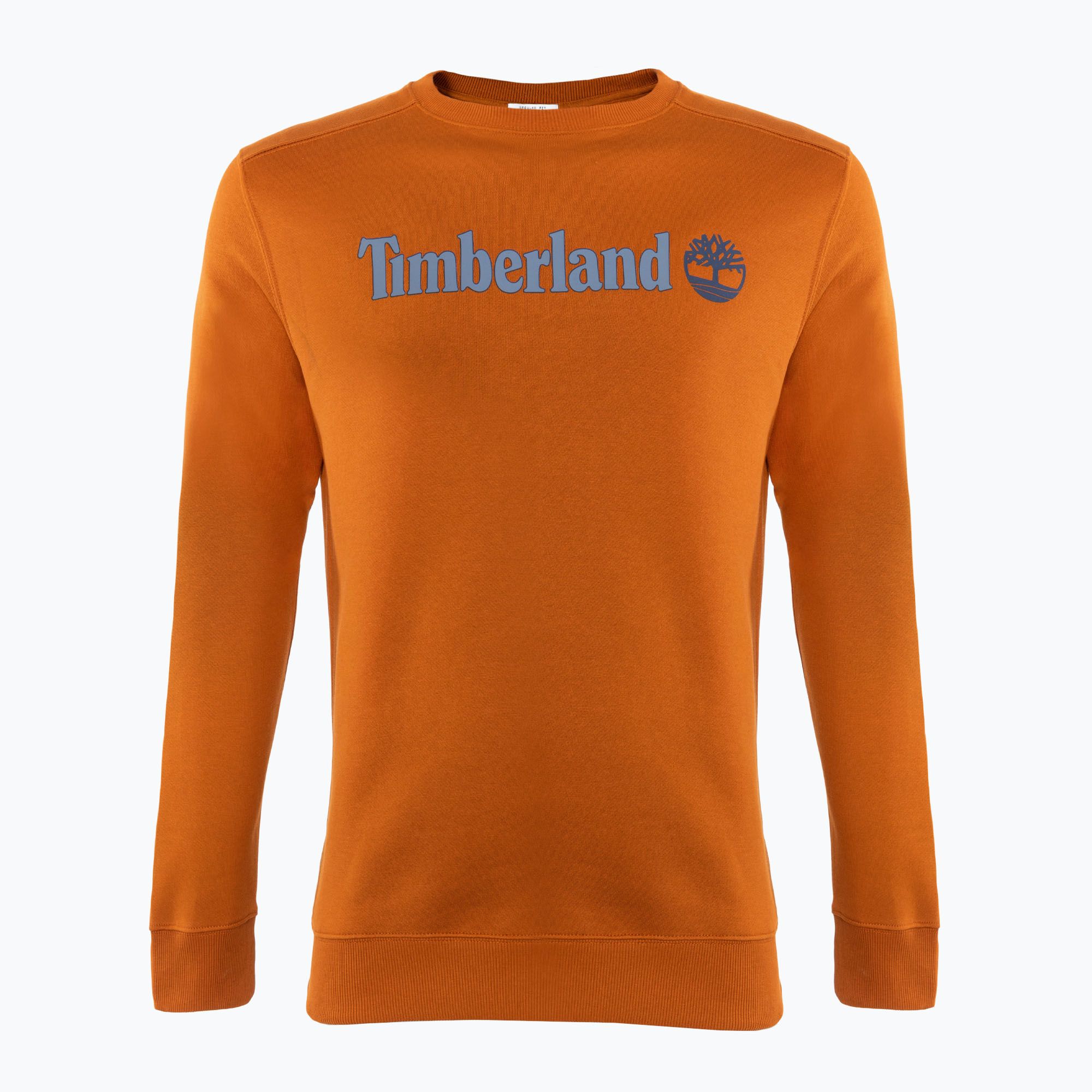 Bluza męska Timberland Linear Logo Crew Neck umber 