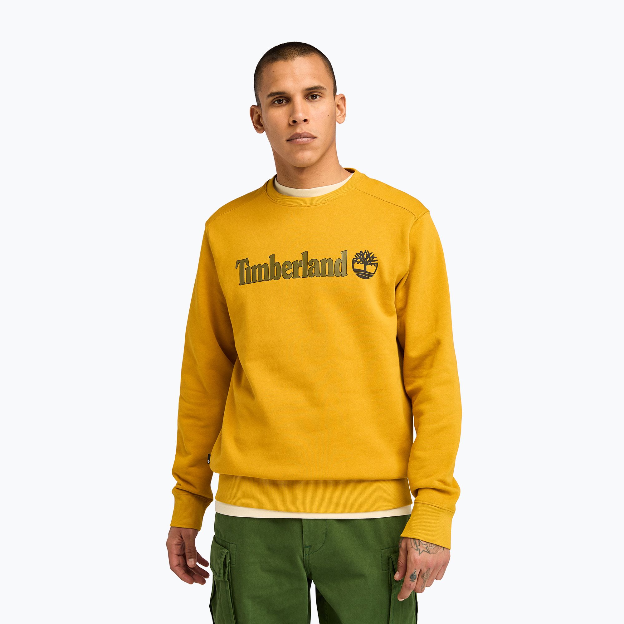 Bluza męska Timberland Linear Logo Crew Neck chai tea 
